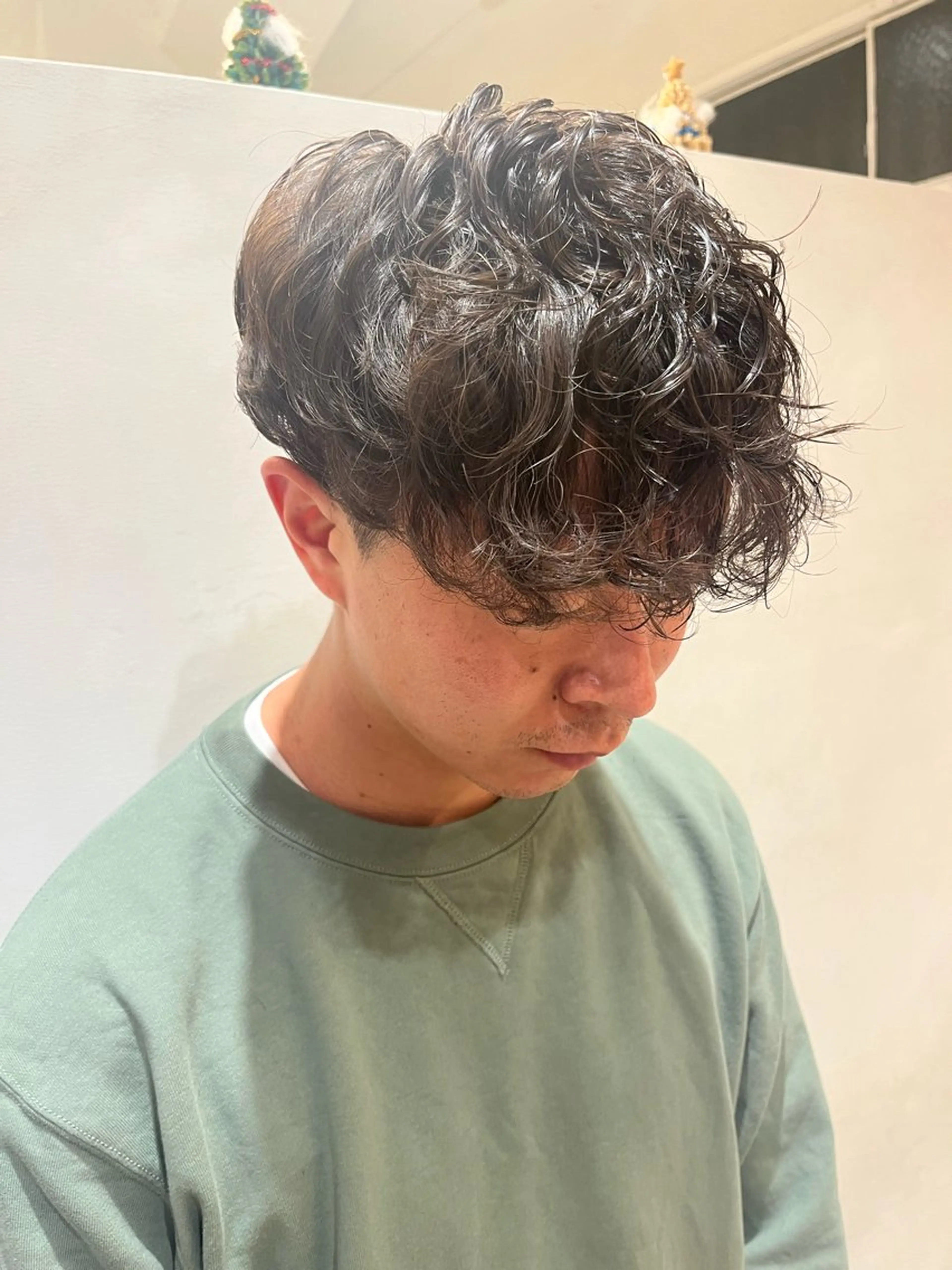 パーマ メンズ メンズパーマ 🟦メンズ特化🟦 たかしま　あさひのヘアスタイル