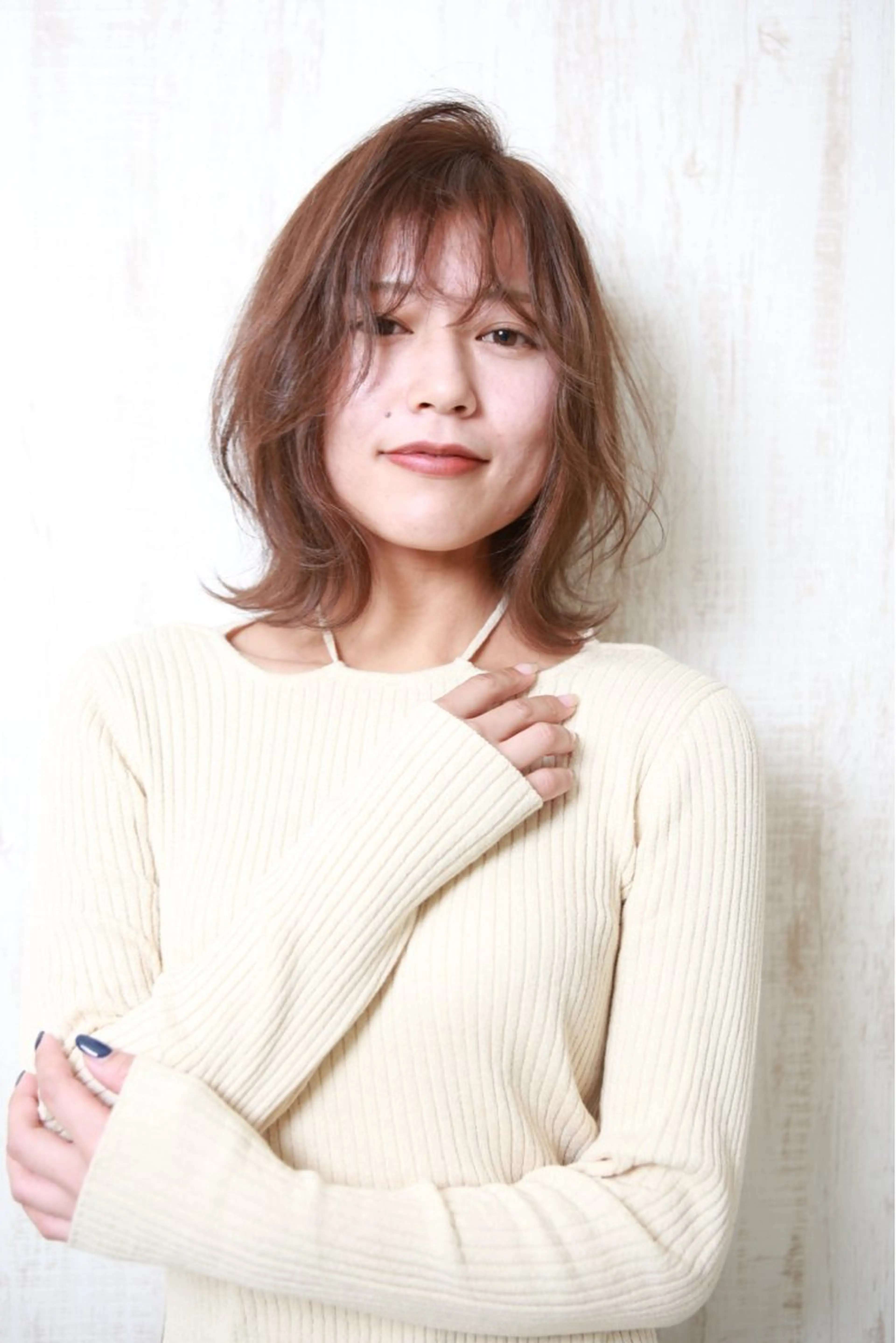 ミディアム 髪質改善/ハイライト 小林秀樹のヘアスタイル