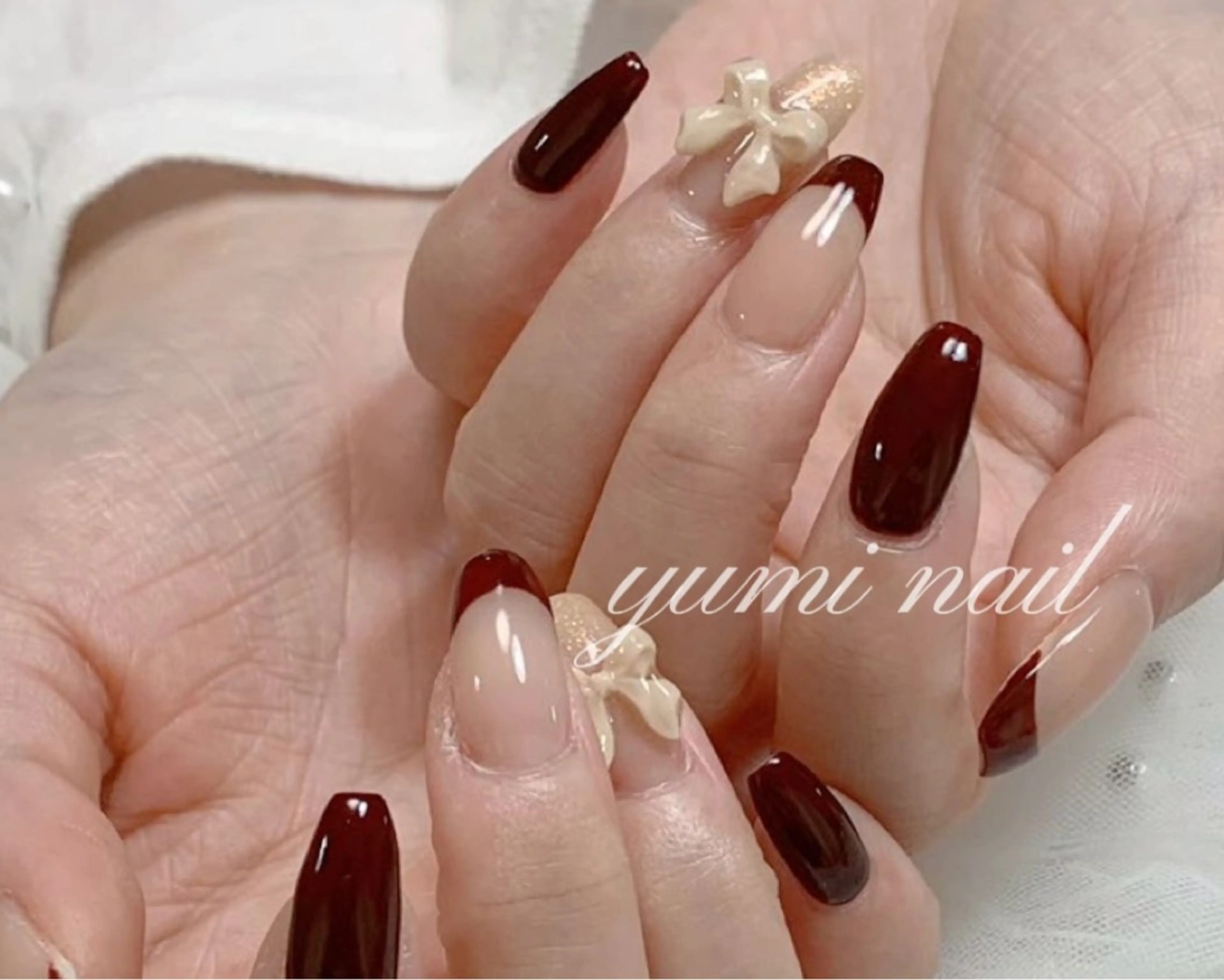 ネイル 𝐲𝐮𝐦𝐢🎀 長さ出しデザイン専門のネイルデザイン