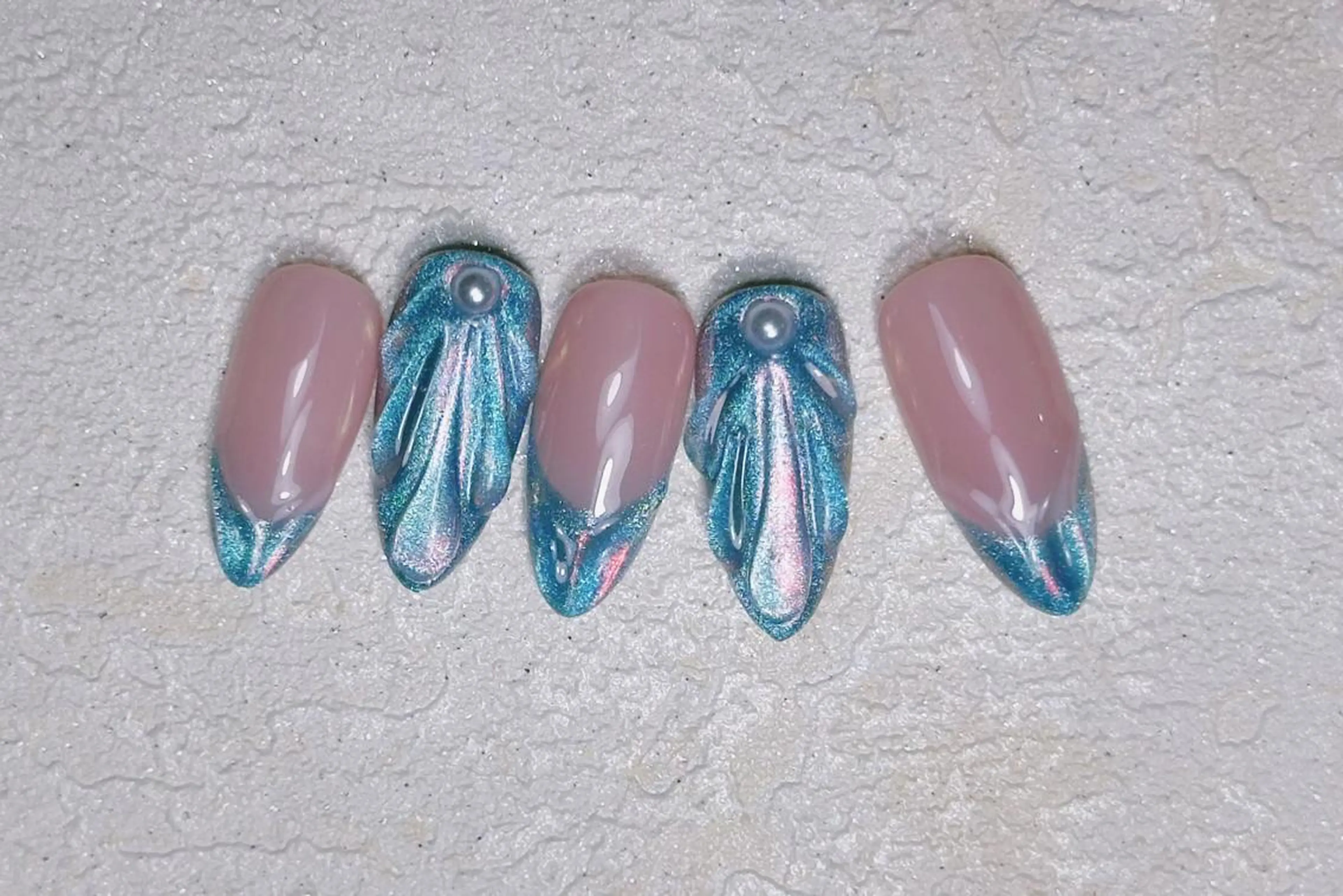 ネイル ロングネイル スカルプネイル ネイルチップ ワンホンネイル MSSugar Nailのネイルデザイン