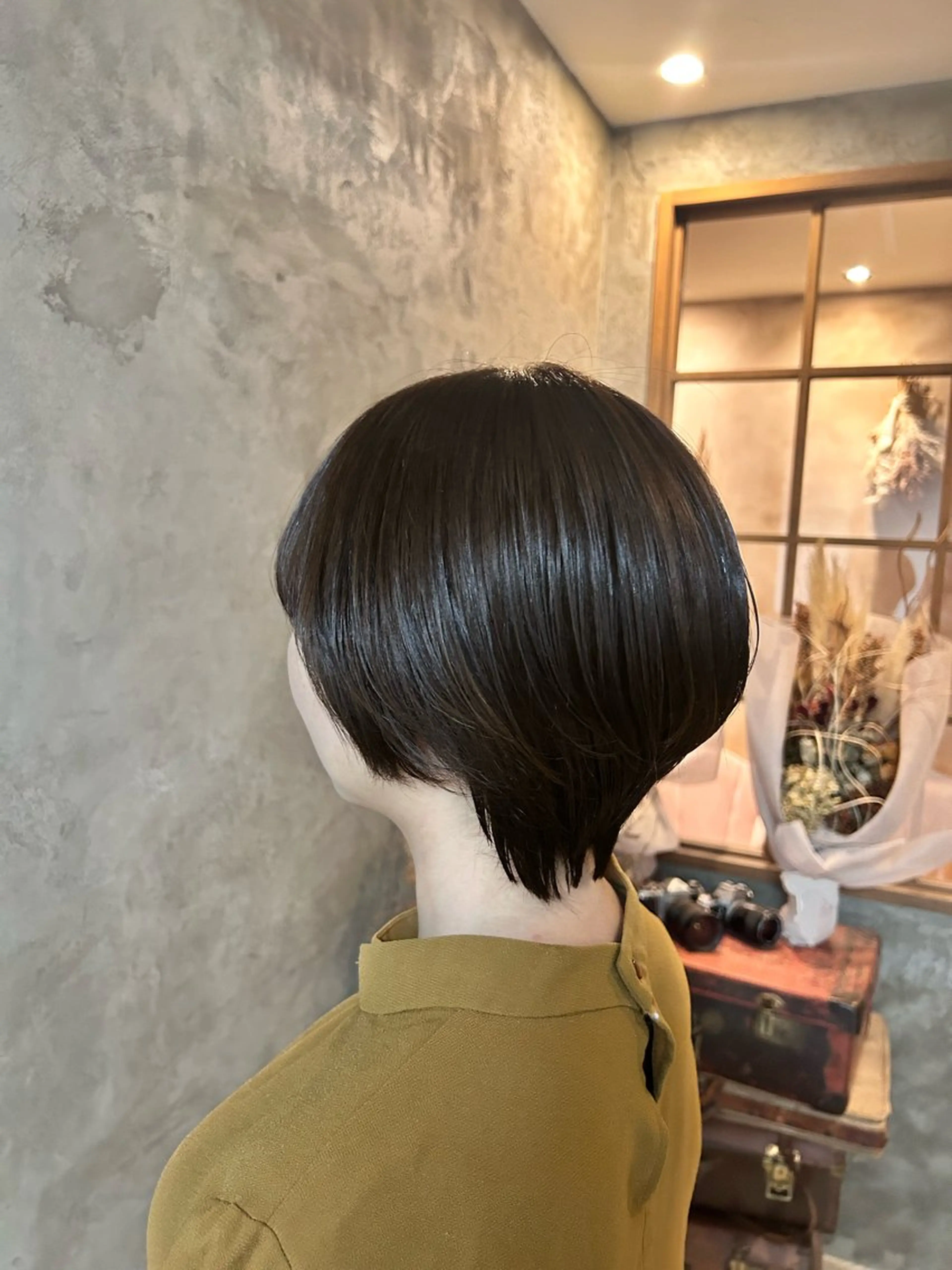 ショート ボブ ショートヘア 濵﨑 理奈のヘアスタイル