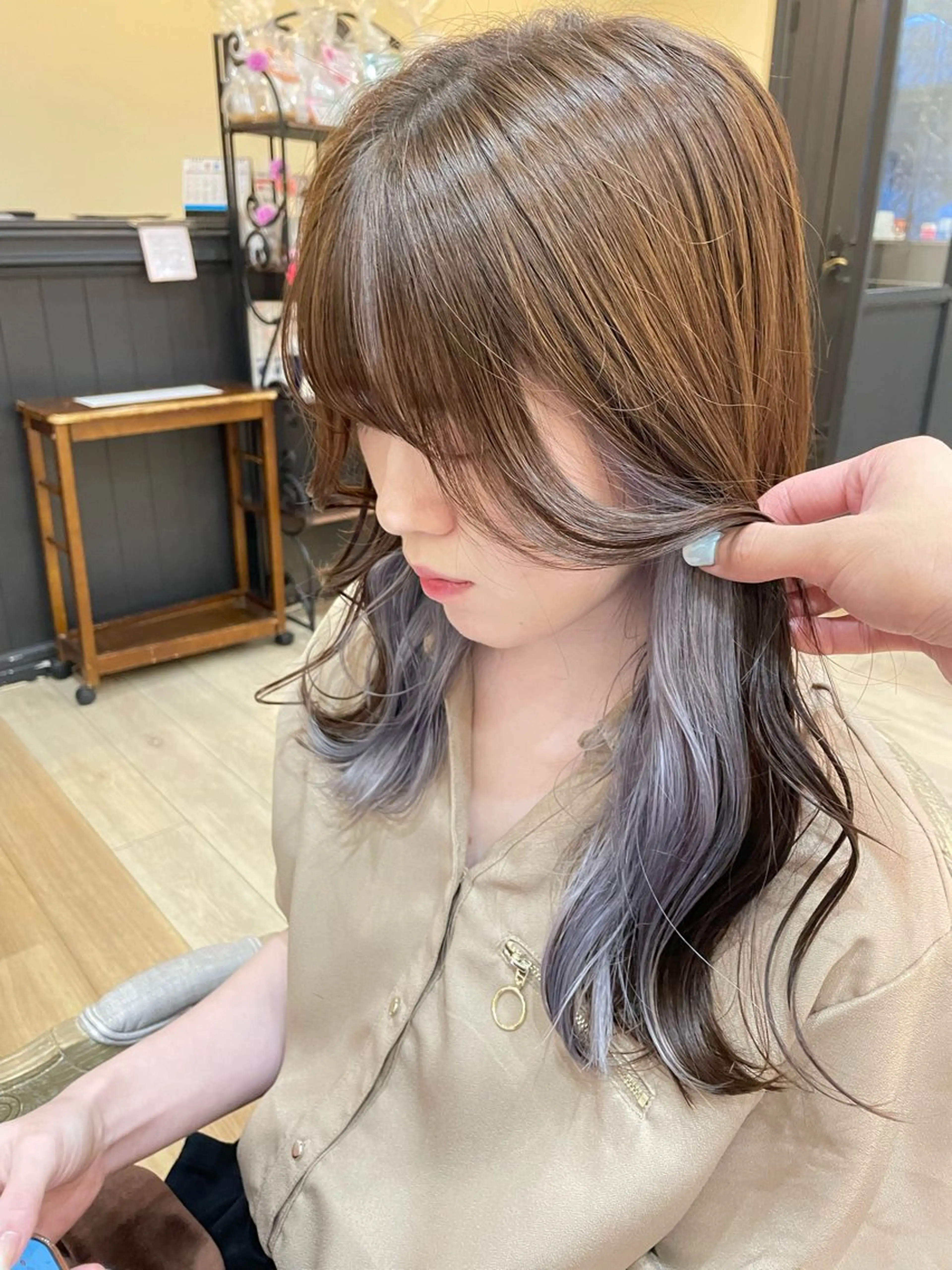 セミロング 亀川蓮 Agu hairのヘアスタイル