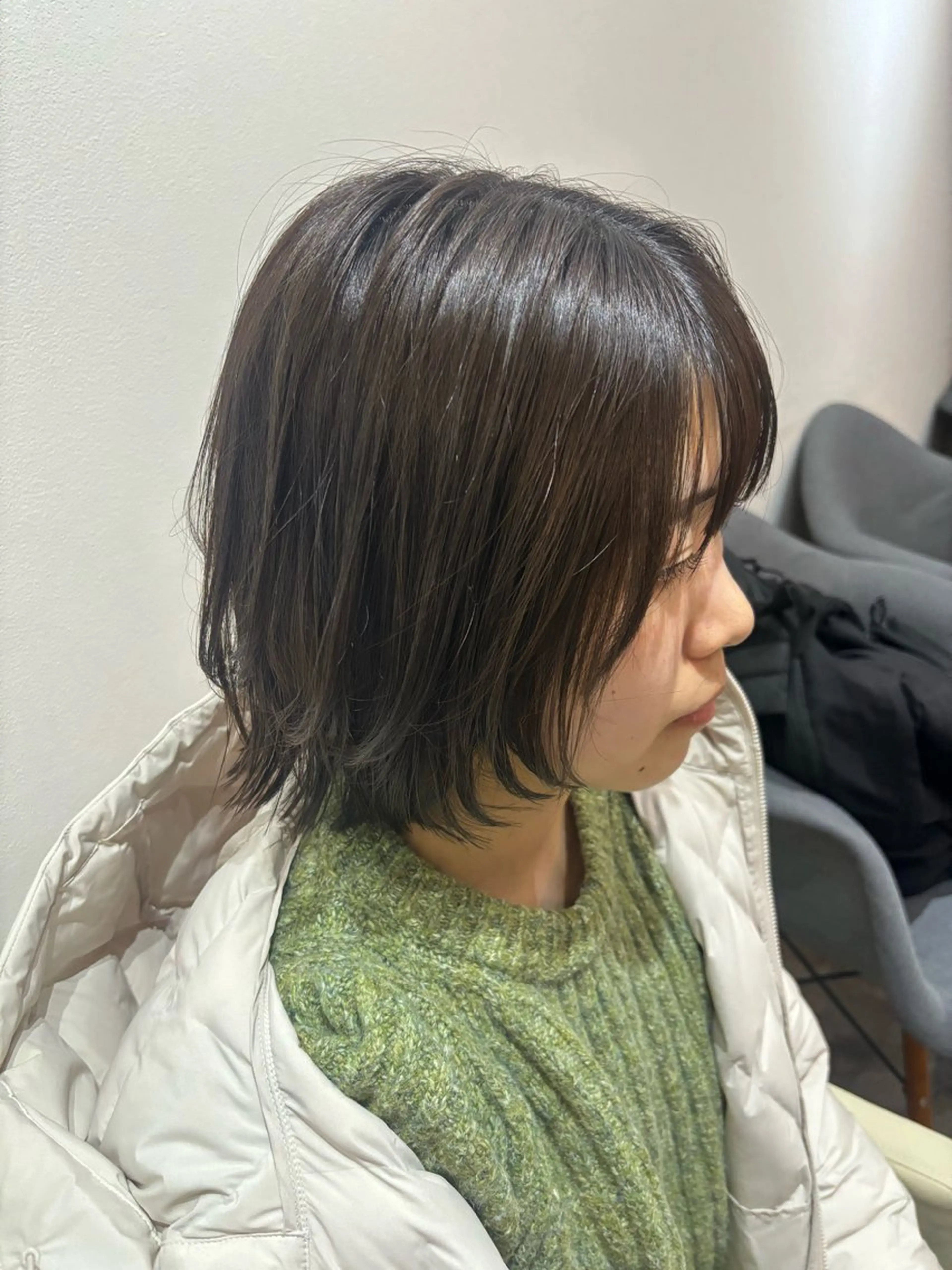 ショート カラー ボブ 顔周りカット レイヤーカット 小顔カット カット ヘアカラー 穐田 航のヘアスタイル