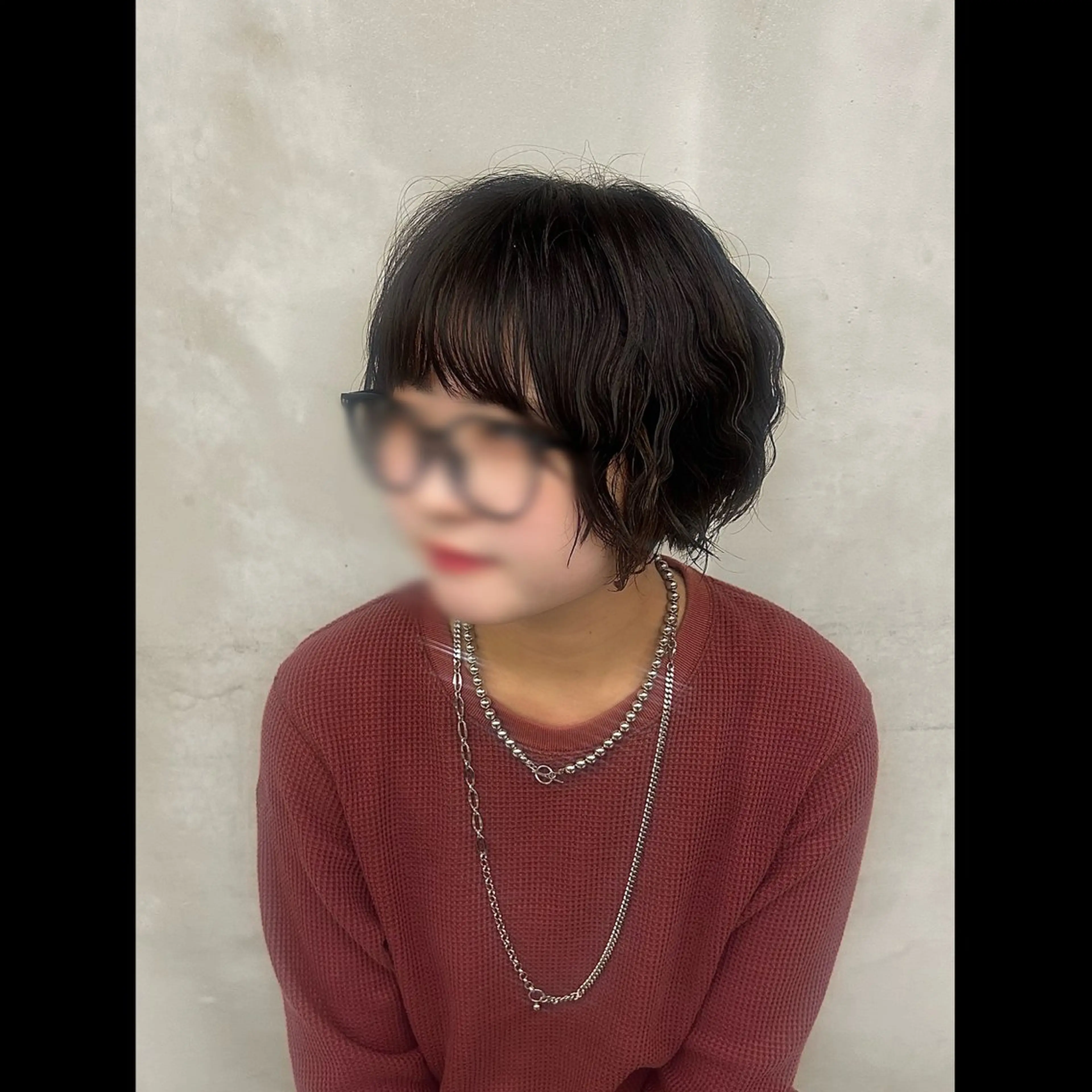 ショート パーマ ニュアンスパーマ カットモデル/ボブ/ reina🐈‍⬛のヘアスタイル