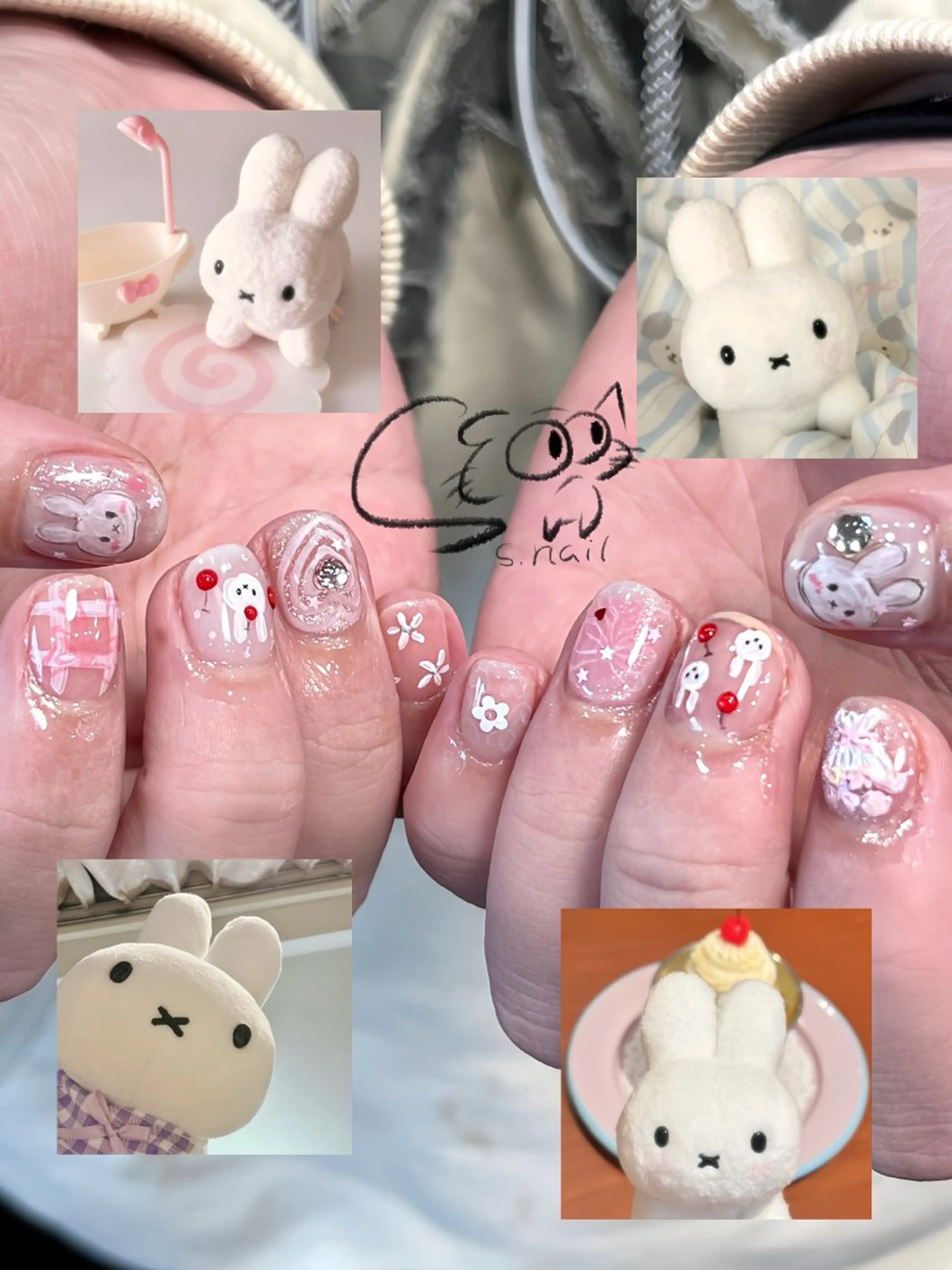 ネイル アートネイル チークネイル フレンチネイル グラデーション マグネットネイル S.nail _のネイルデザイン