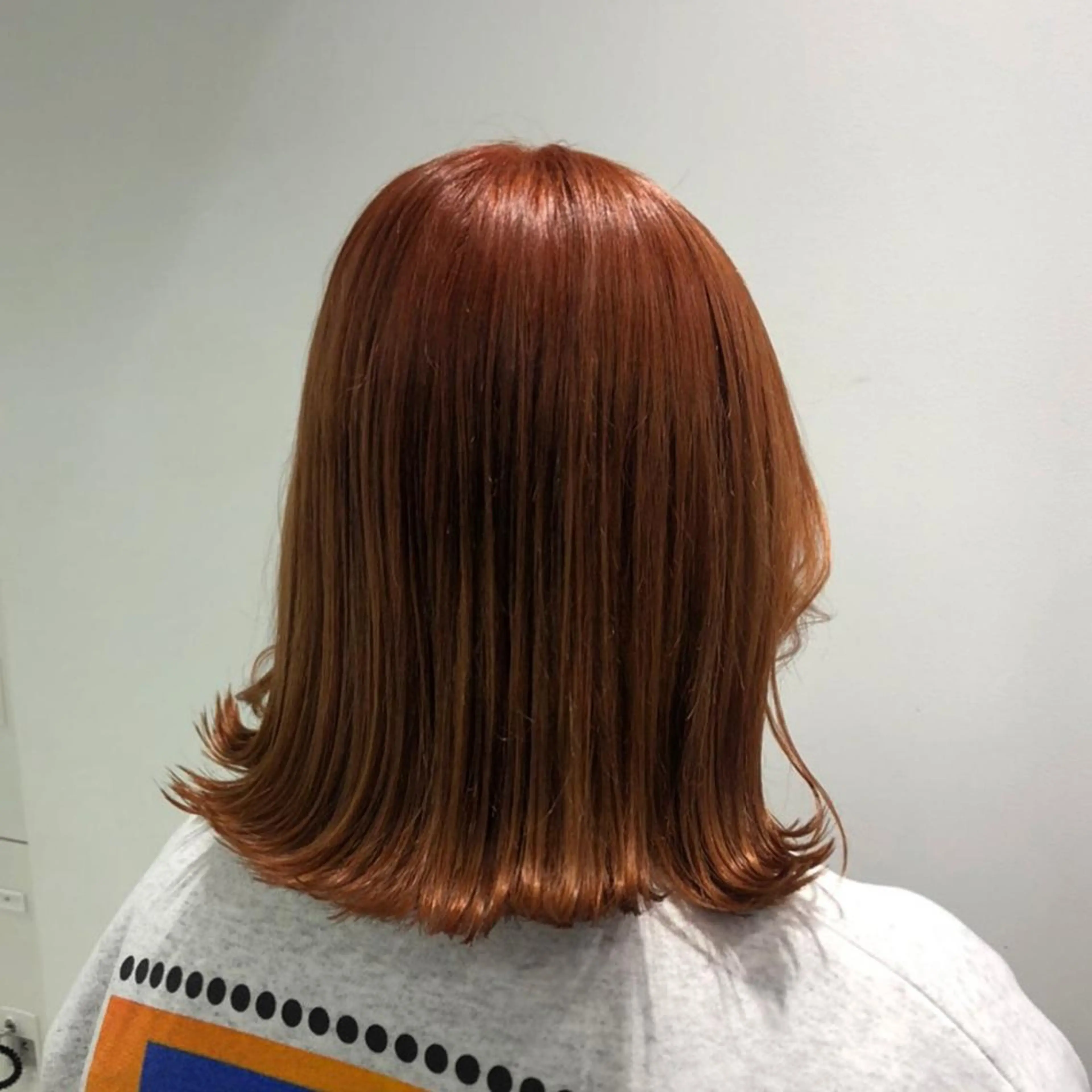 ミディアム カラー パーマ ヘアアレンジ ネイル マツエク・マツパ 韓国風ベージュ🤎 赤みなし🌿横浜🤎のヘアスタイル