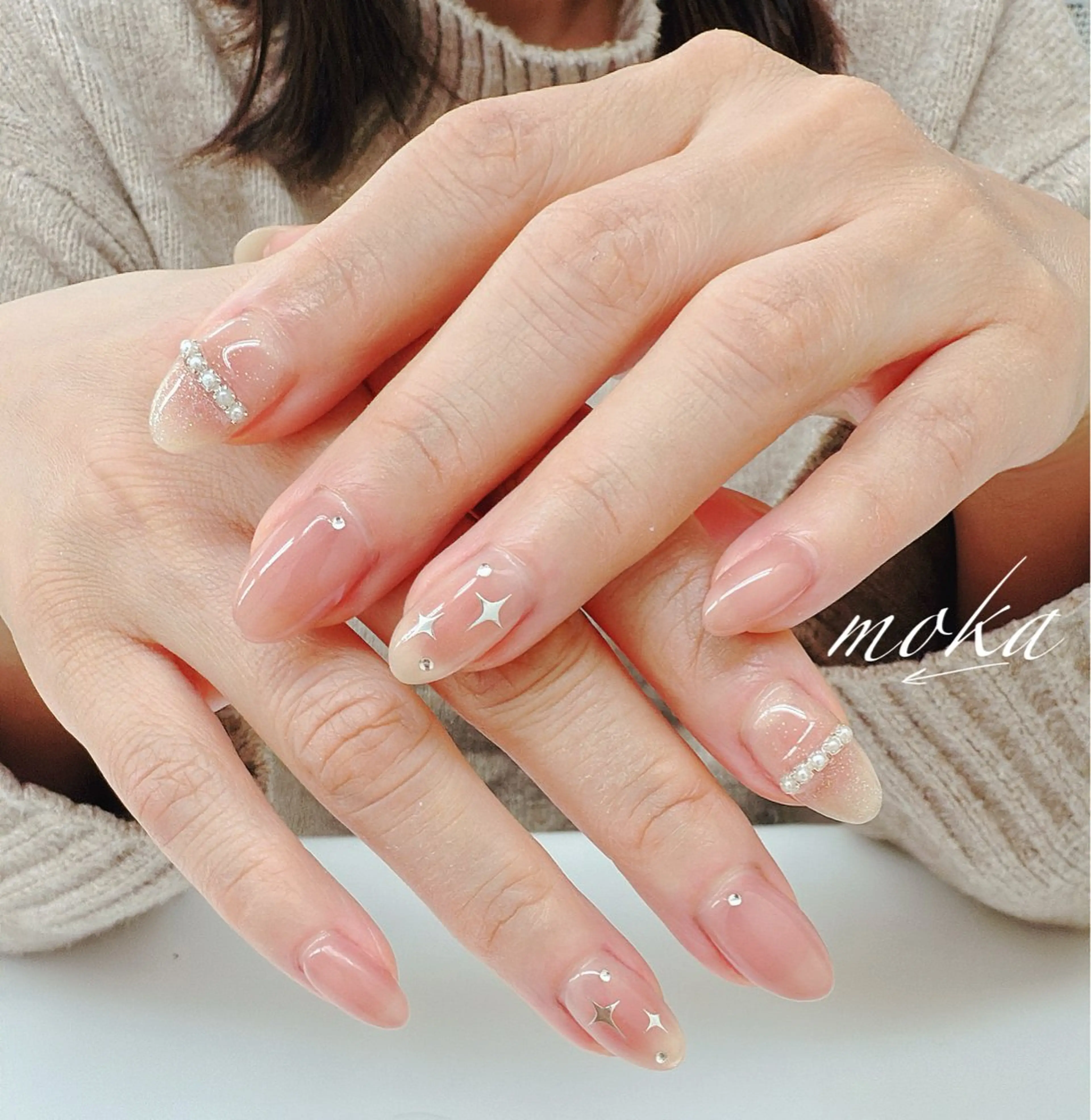 ネイル ハンドネイル ハンドケア 胡蝶蘭レディースサロ ンNailMOKAのネイルデザイン