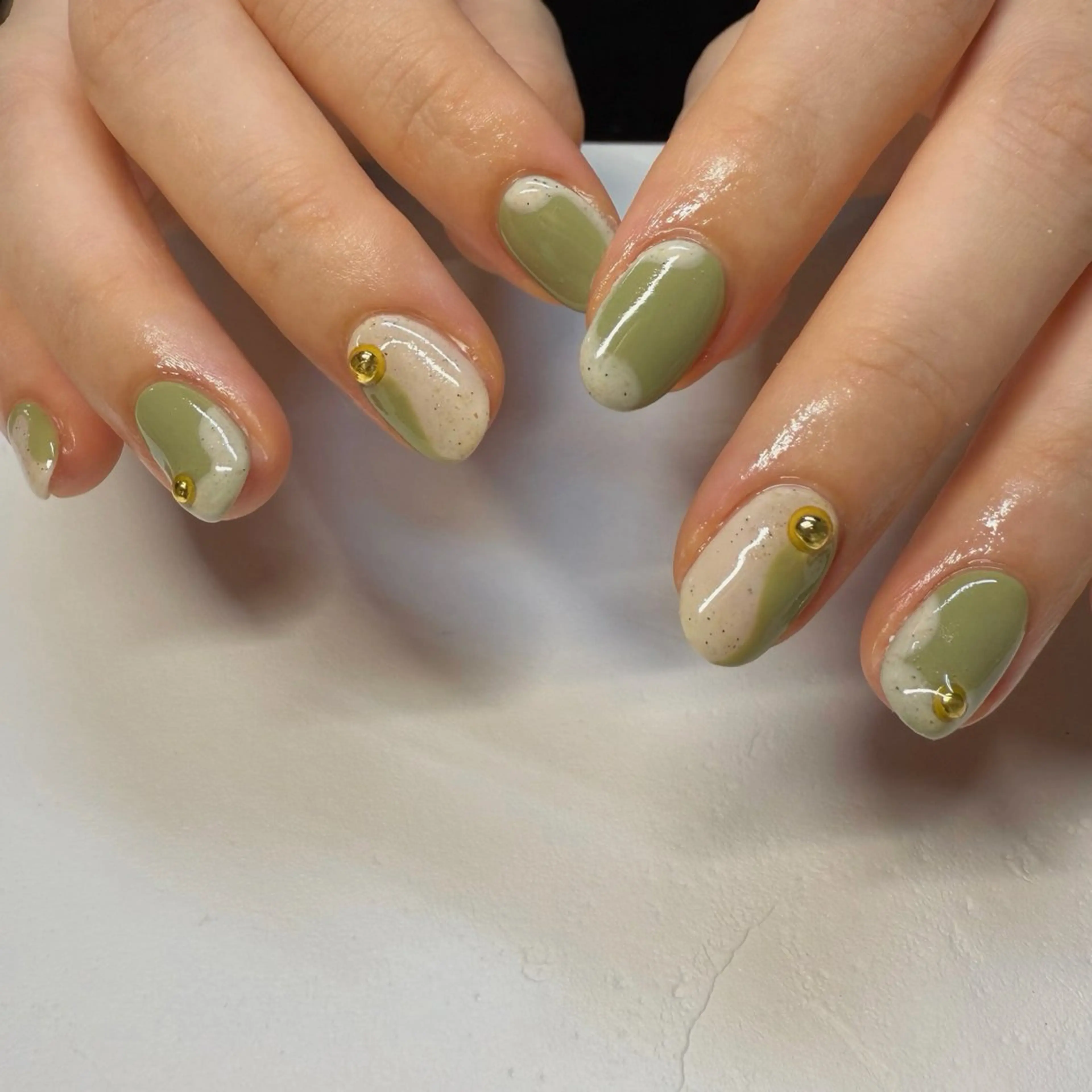 ネイル ハンドネイル mai♡マグネット/ ニュアンス/マツパのネイルデザイン