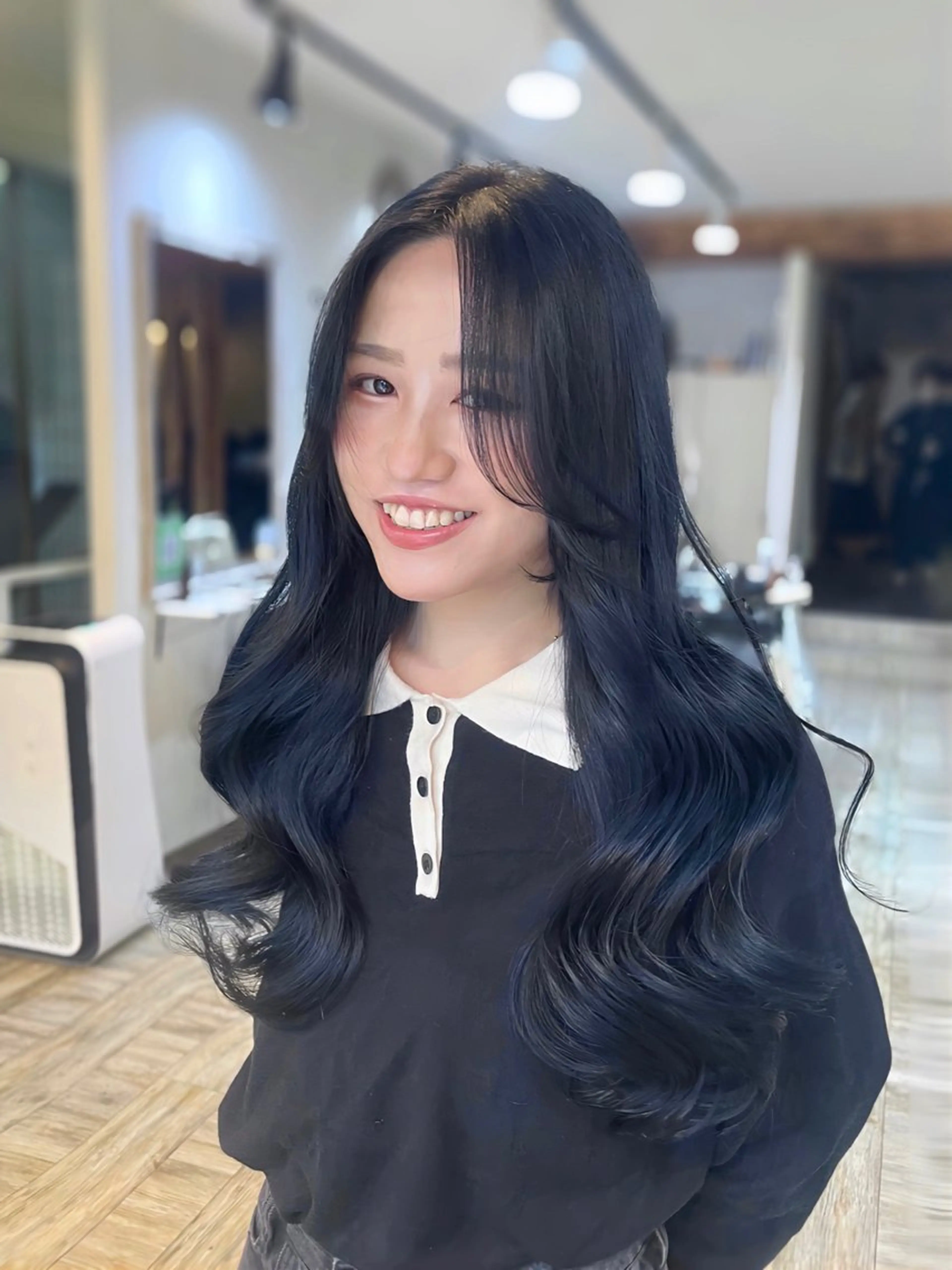 ロング カラー 髪質改善 韓国風ヘア トリートメント 雰囲気引き出す ✨大人レディのヘアスタイル