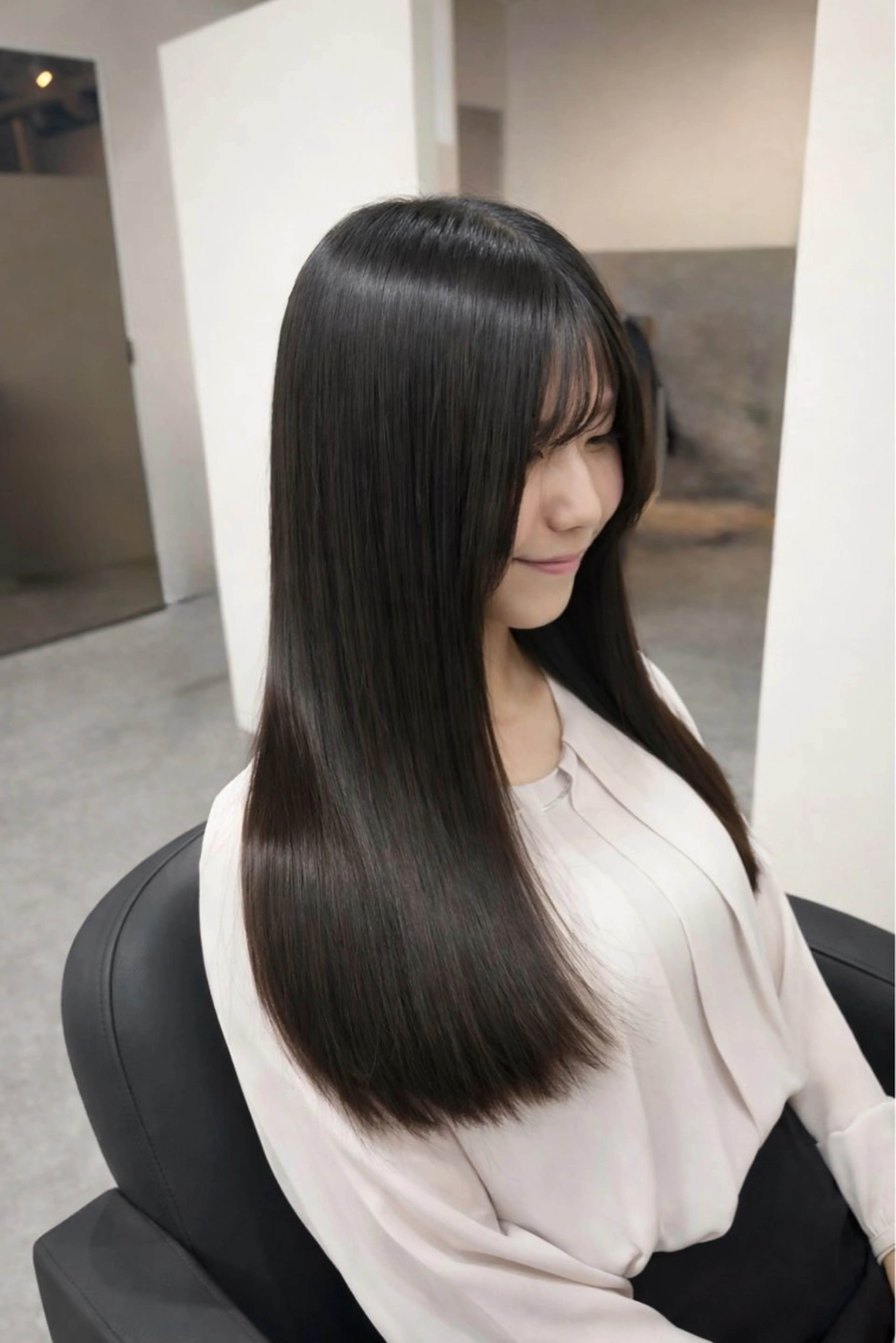 ✨迷ったらこれ✨1番人気の髪質改善カラーでとぅるん美髪🍎の写真