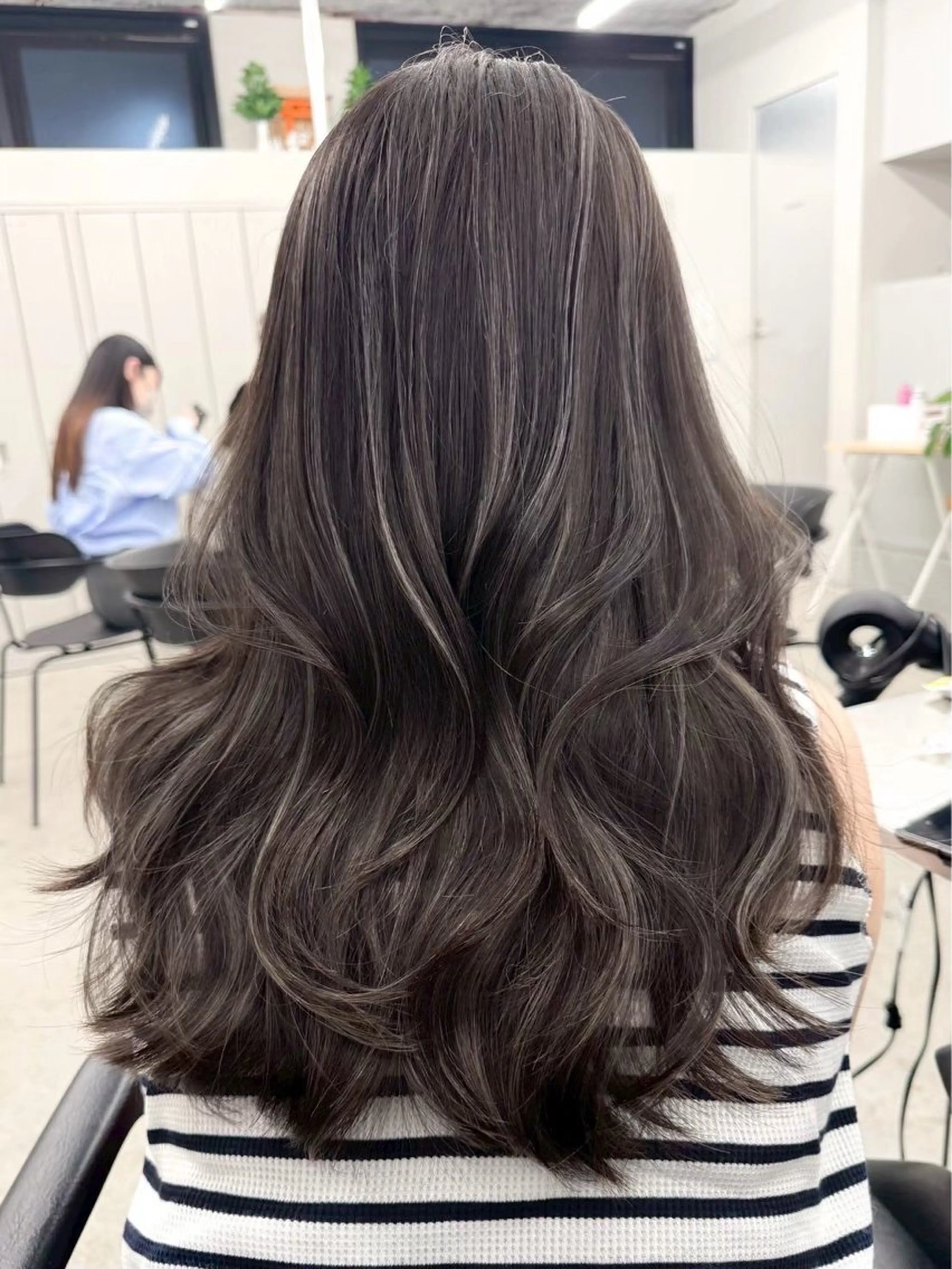 ロング ヘアカラー ハイライト/レイヤー 河原町/Manatoのヘアスタイル