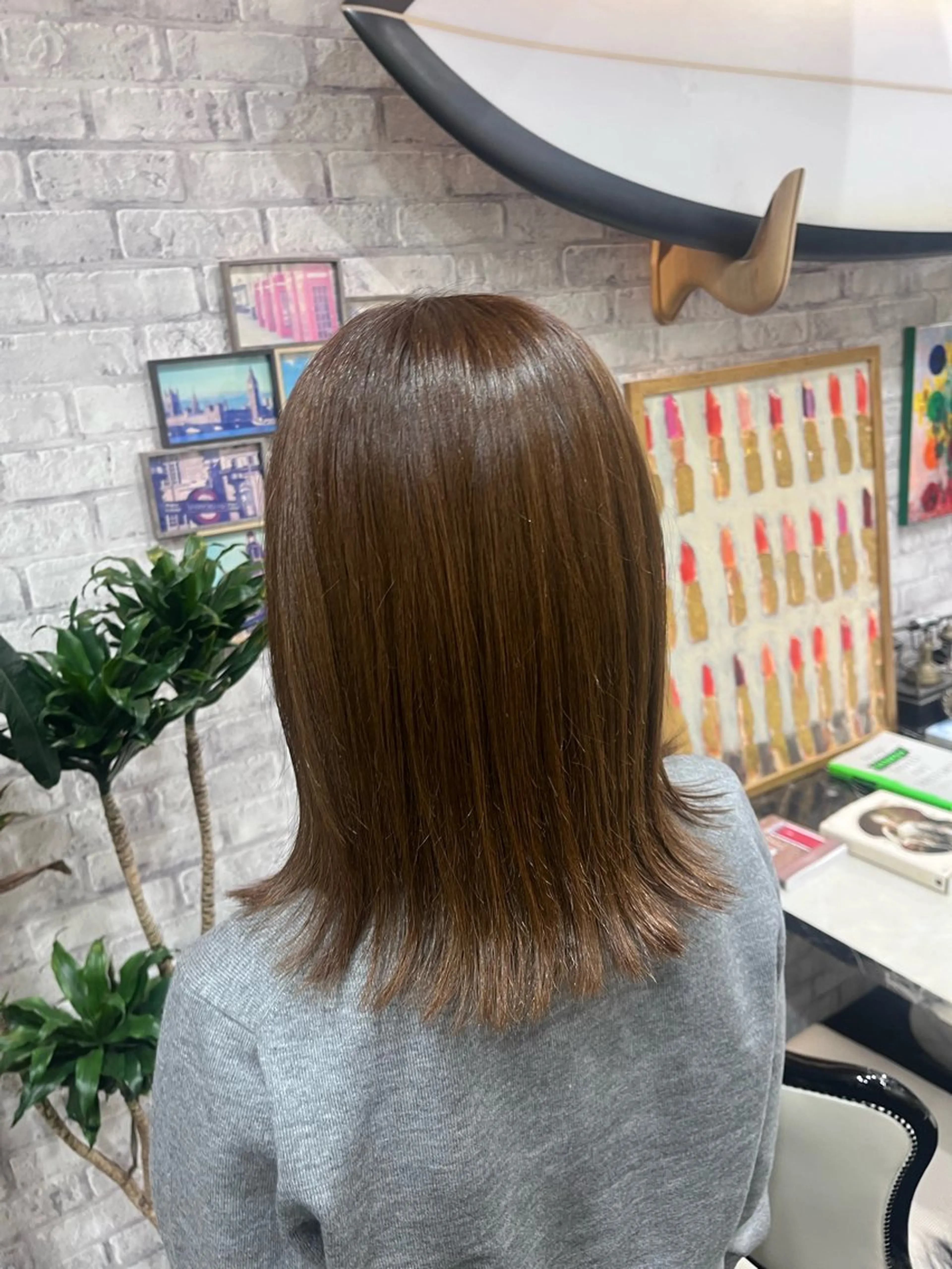 ミディアム カラー EARTH/Ａ YUNA🤍のヘアスタイル