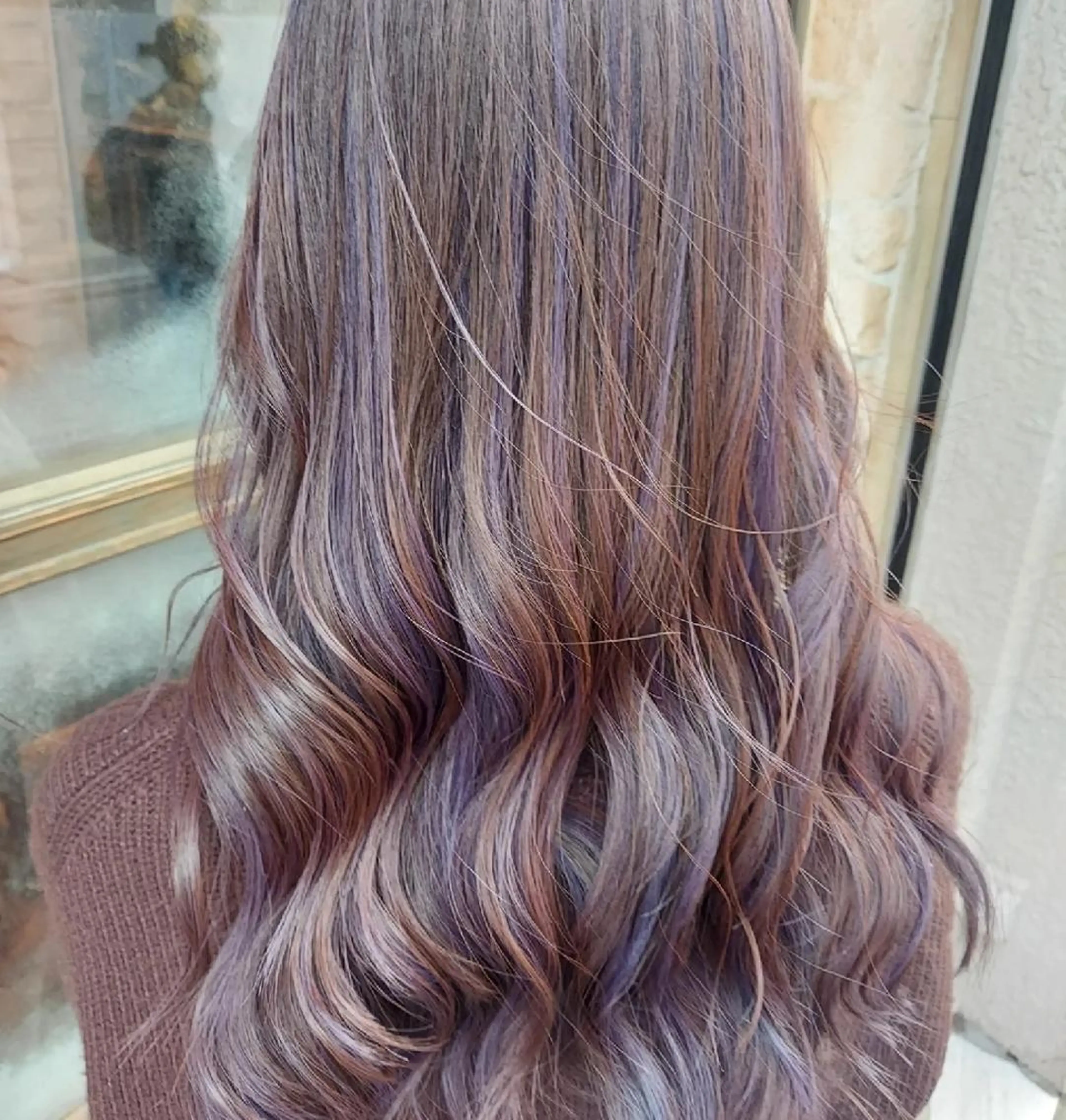 ロング カラー ハイライトカラー パープルカラー ハイライト ブリーチ・ハイトーン 特化🎉内山のヘアスタイル