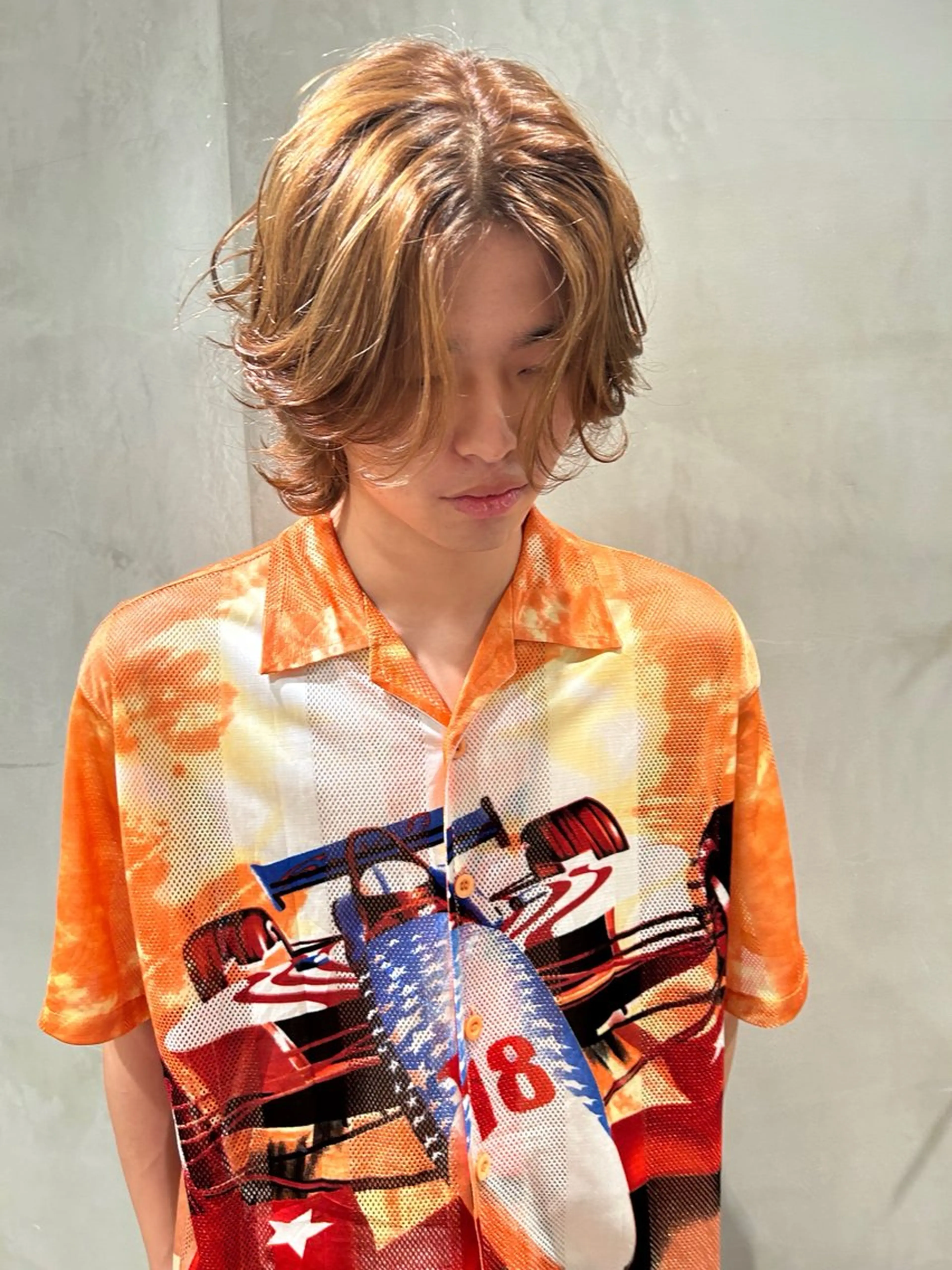 ショート カラー パーマ メンズ タナカ カナ🫧のヘアスタイル