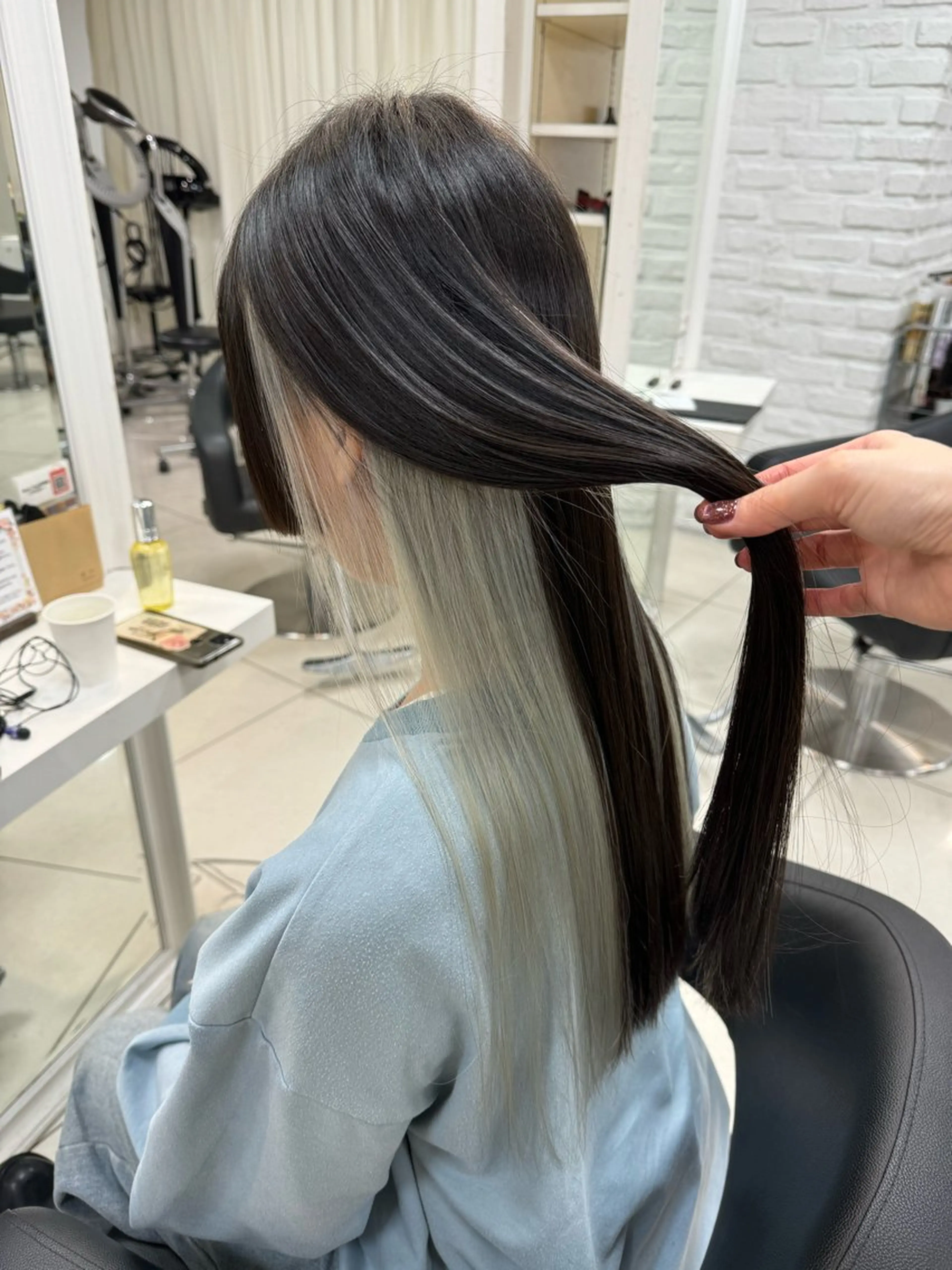 ❤︎カット＋インナーカラー＋毛髪強化トリートメント✨（ケアブリーチ）の写真