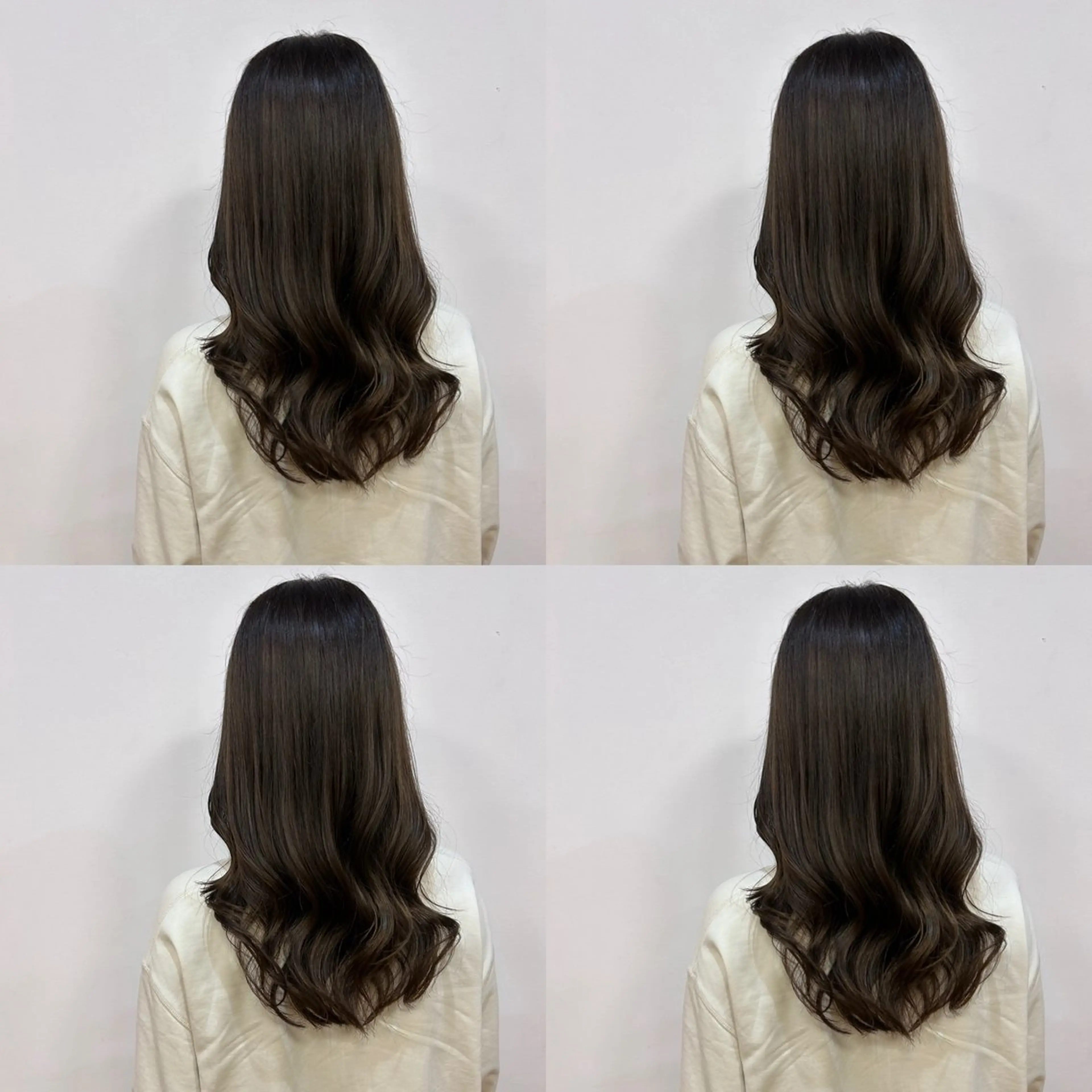 セミロング 河口 友里のヘアスタイル