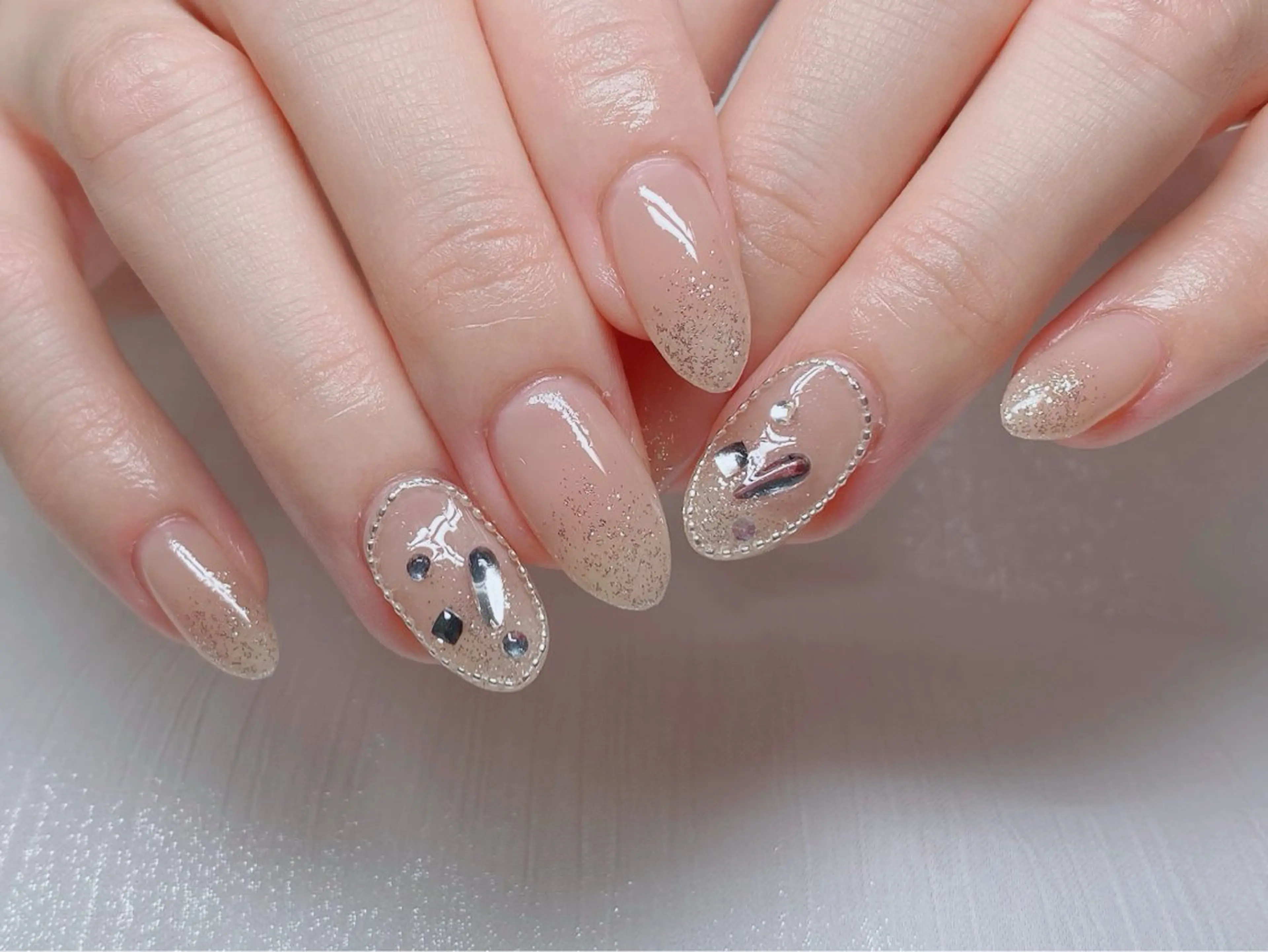 ネイル 長さ出し フットネイル ジェルネイル 韓国ネイル マグネットネイル ハンドネイル Nail Annのネイルデザイン