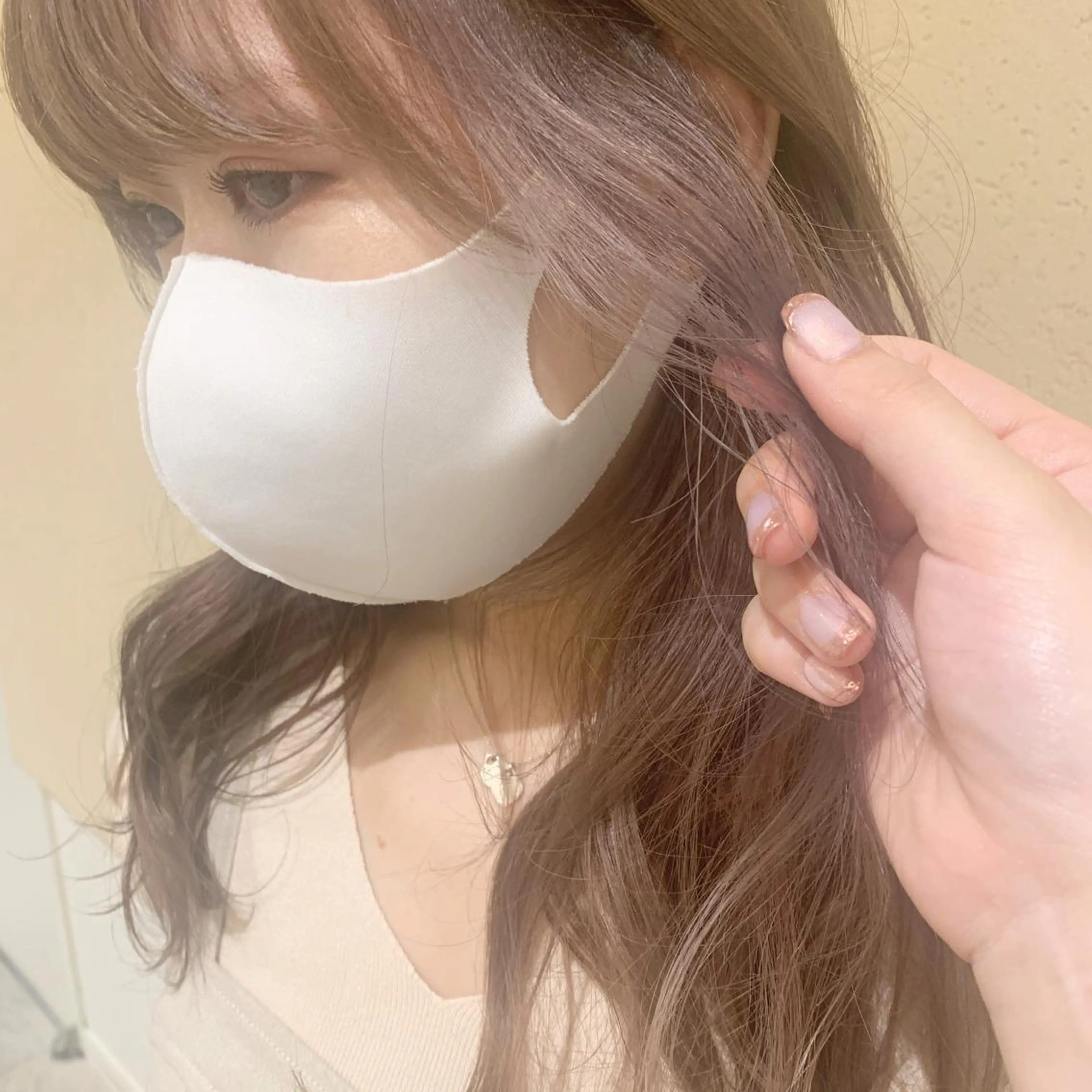 ロング カラー ミストバング  フェイスフレーミング ラベンダーカラー 𝒢𝒾𝓇𝓁𝓎 ⑅　𝓎𝓊𝓀𝒶のヘアスタイル