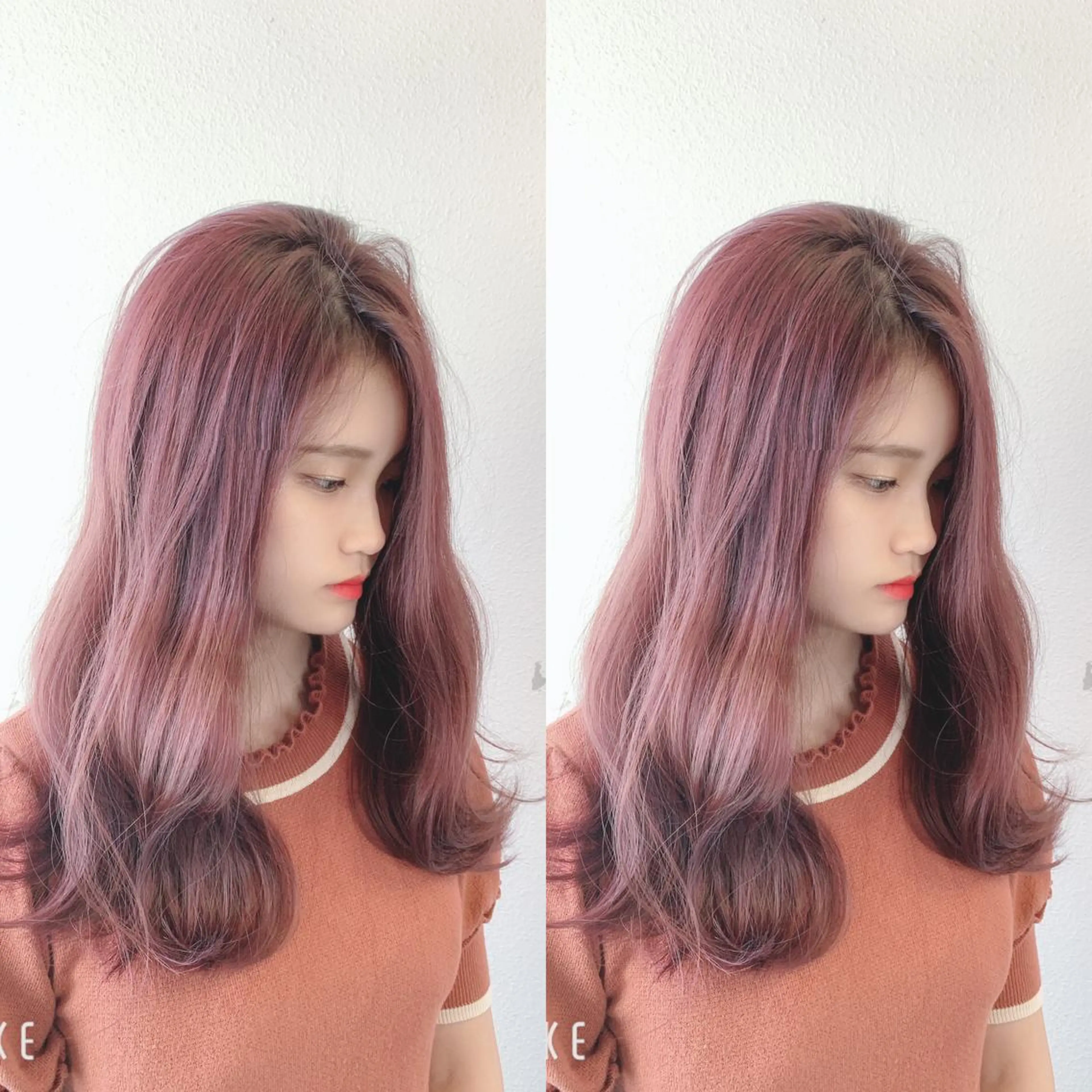 セミロング カラー 透明感カラー ヘアカラー 似合わせ/ブリーチ カラー.岡田友仁のヘアスタイル