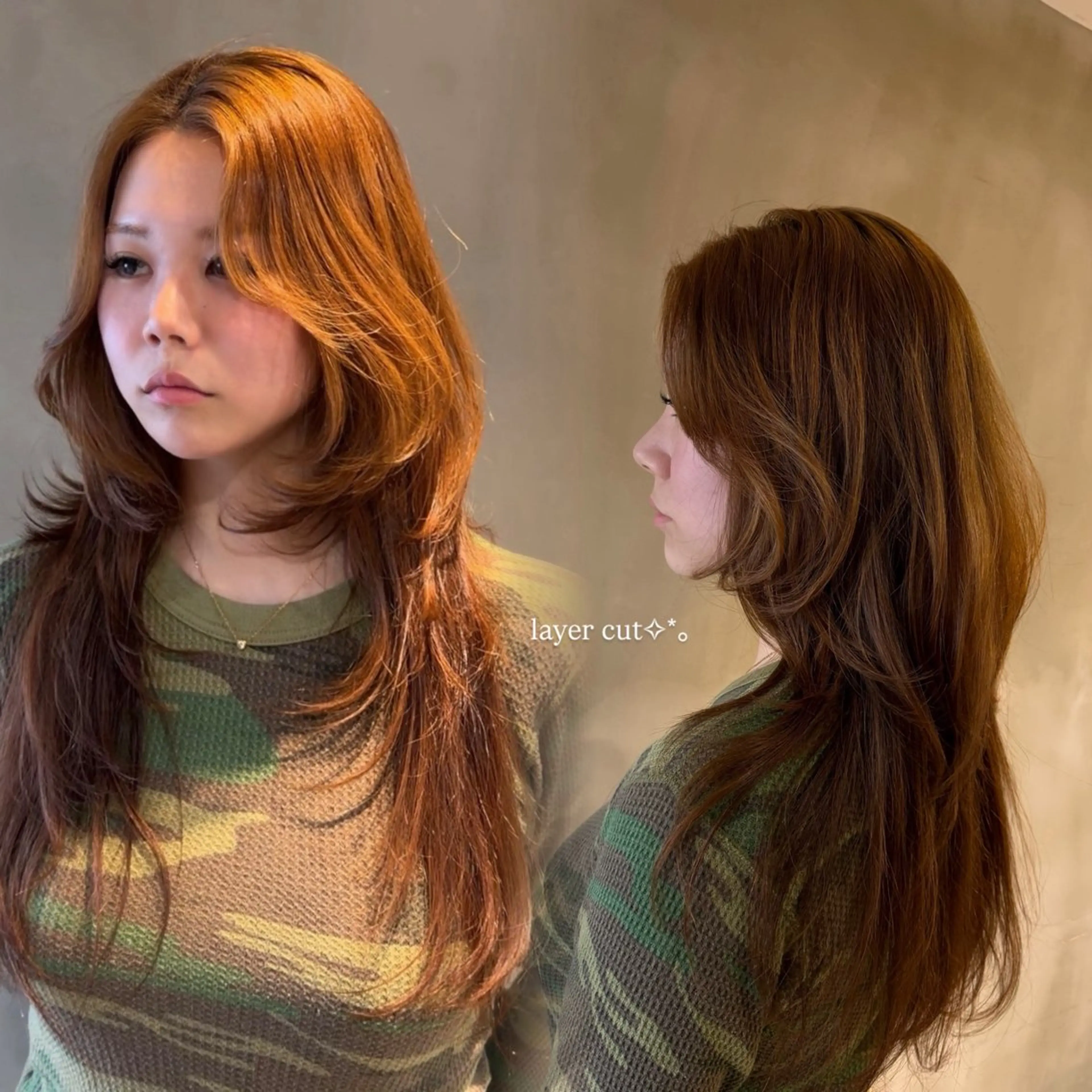 ロング カット aimu/レイヤー/ カラー/髪質改善のヘアスタイル