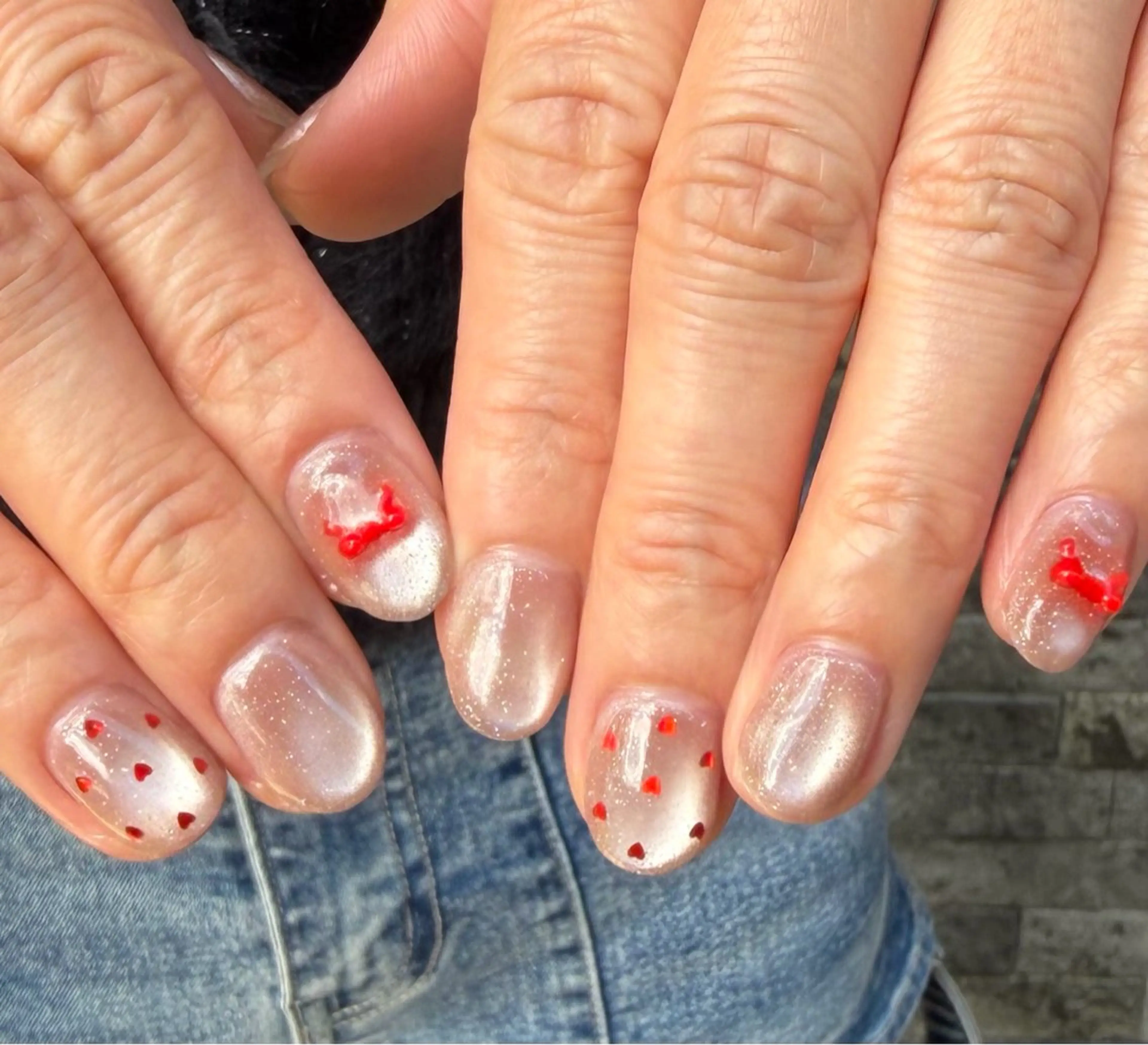 ネイル ハート ハンドネイル HazeGrass NAILのネイルデザイン