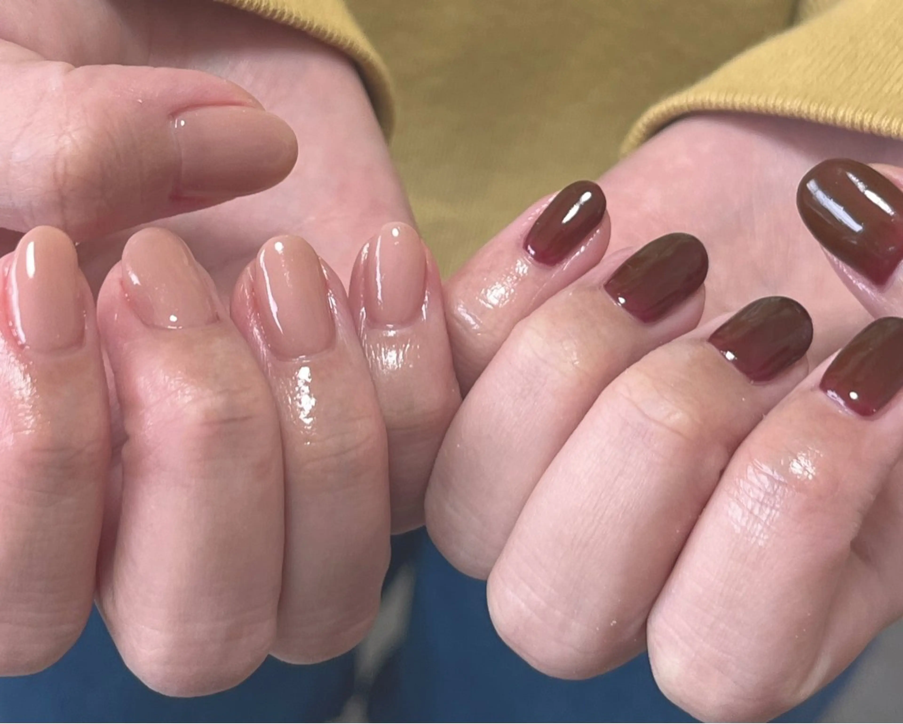 ネイル ジェルネイル キラキラネイル オフィスネイル ワンカラーネイル ショートネイル ハンドネイル tamu nail 　金町のネイルデザイン