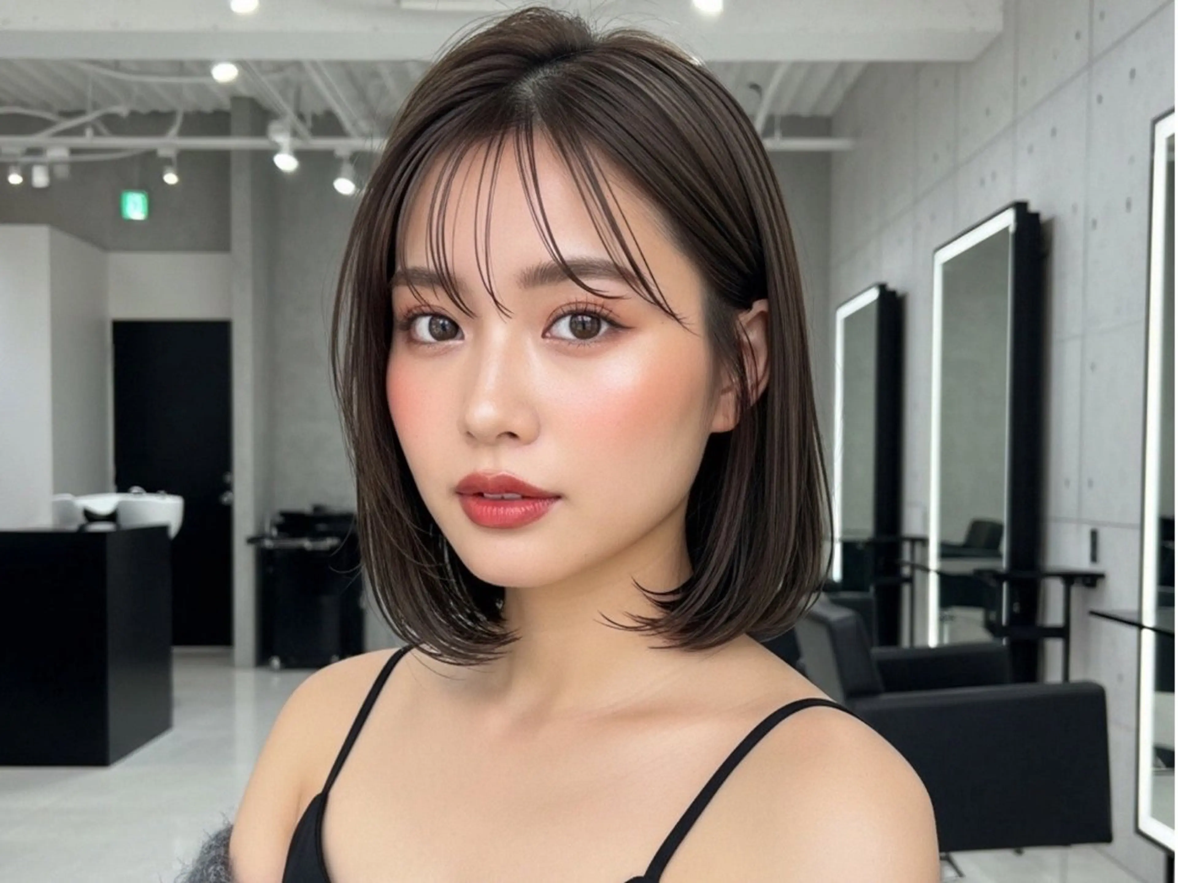 ミディアム 似合わせボブ✖️ 韓国レイヤー✨小関のヘアスタイル