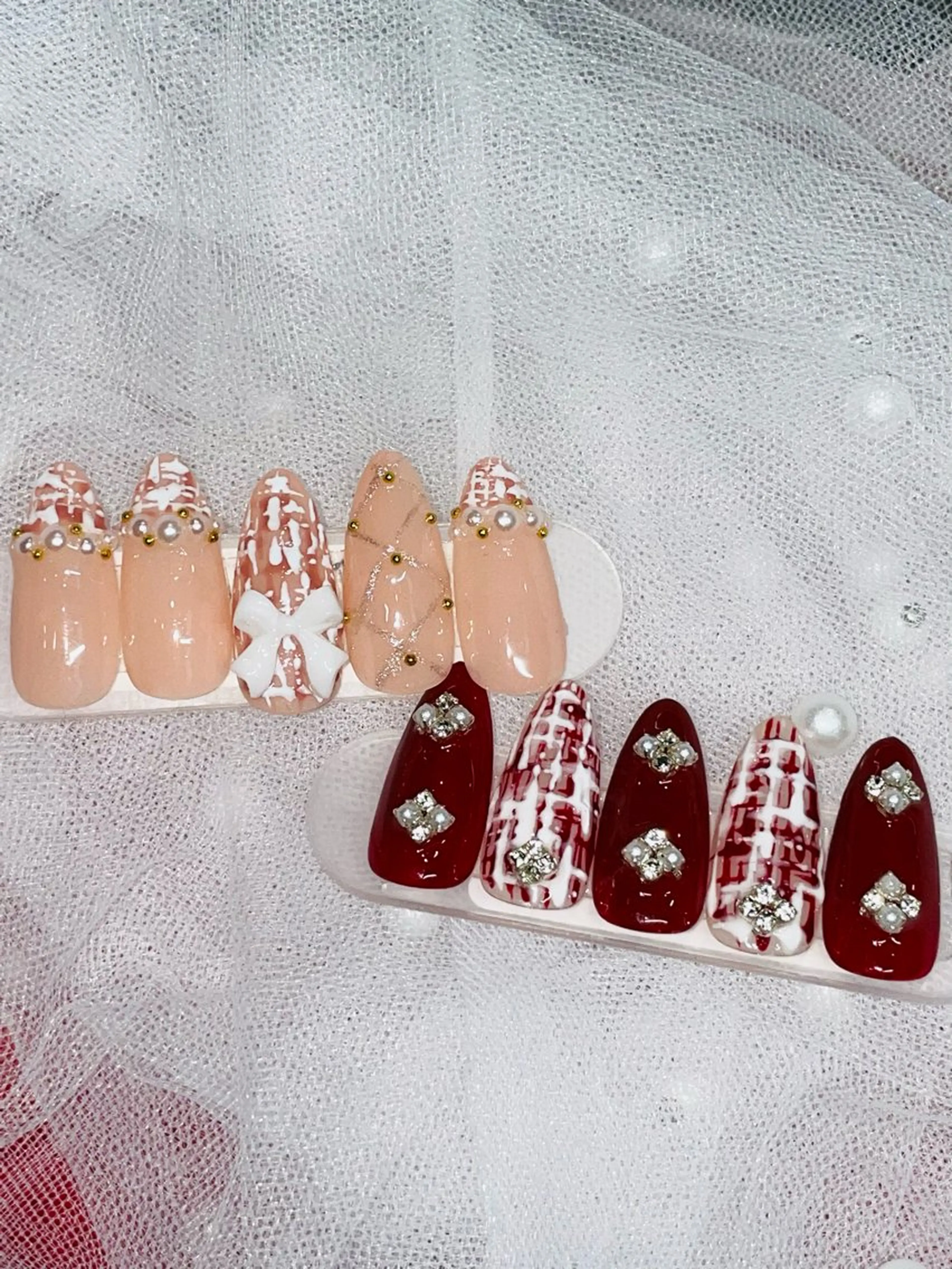 ネイル ツイードネイル I-nail Moeのネイルデザイン