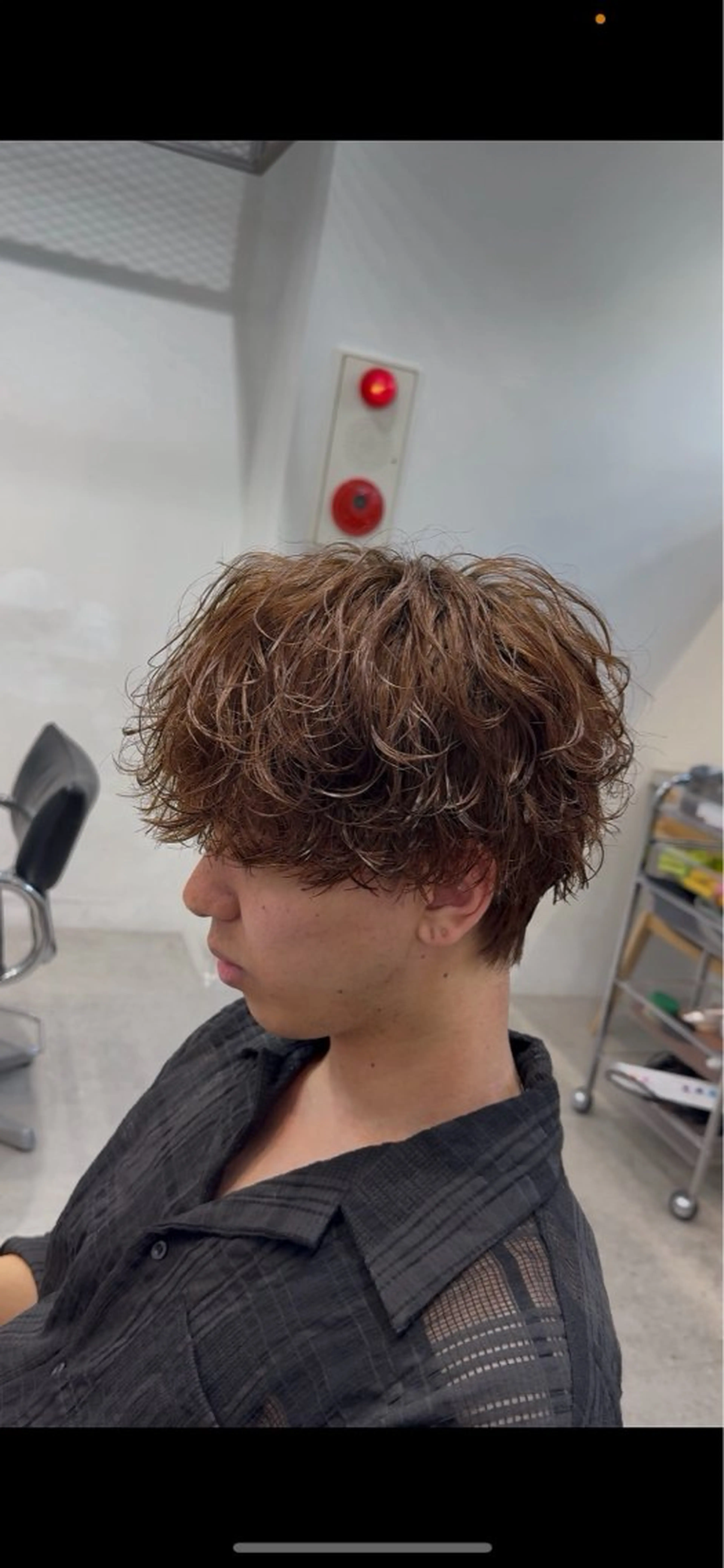 ショート パーマ メンズ カット パーマ fifth 菅崎愛斗のヘアスタイル