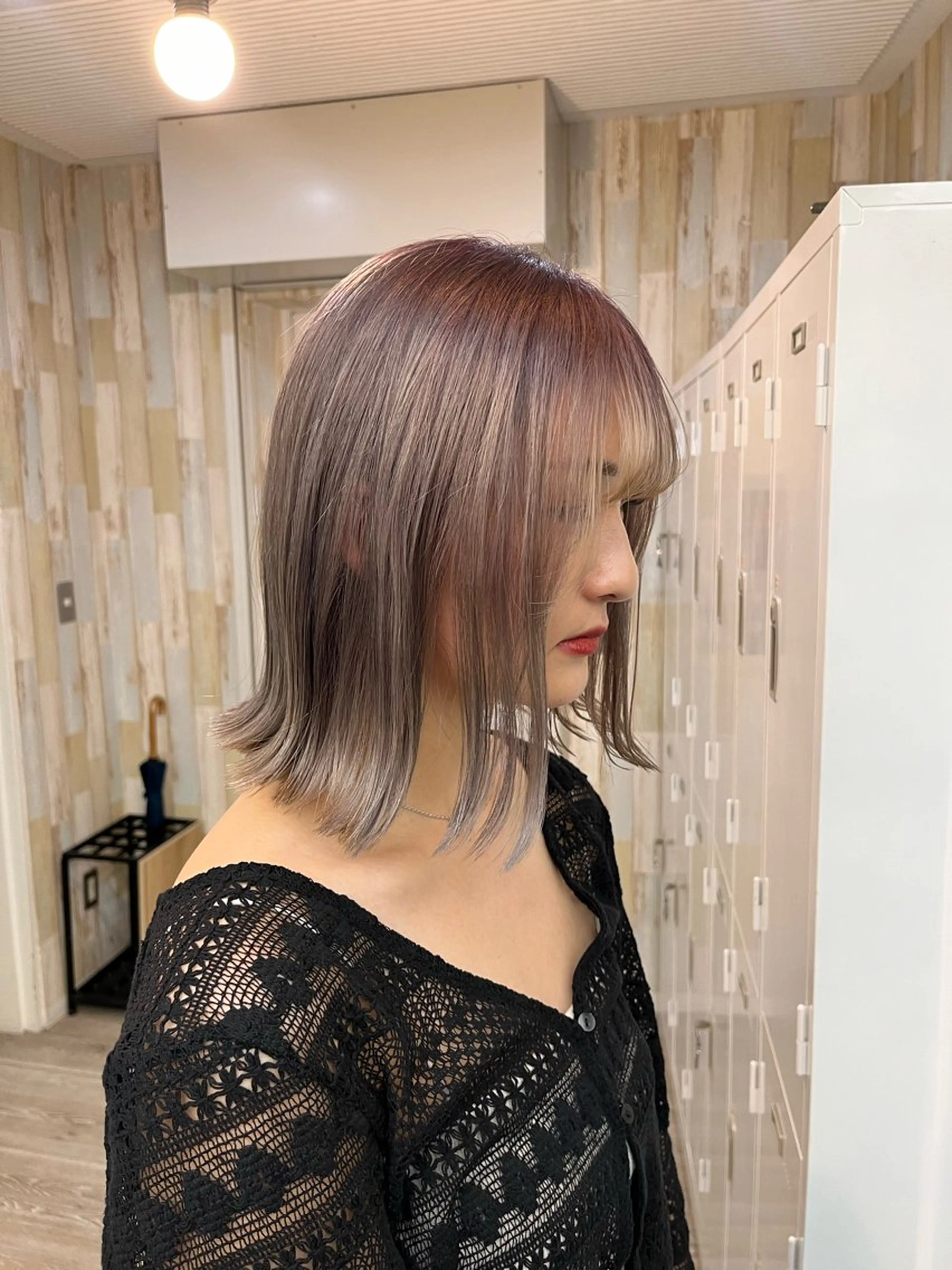 ミディアム 毛流れヘア×眉 ワックス/RIKUのヘアスタイル