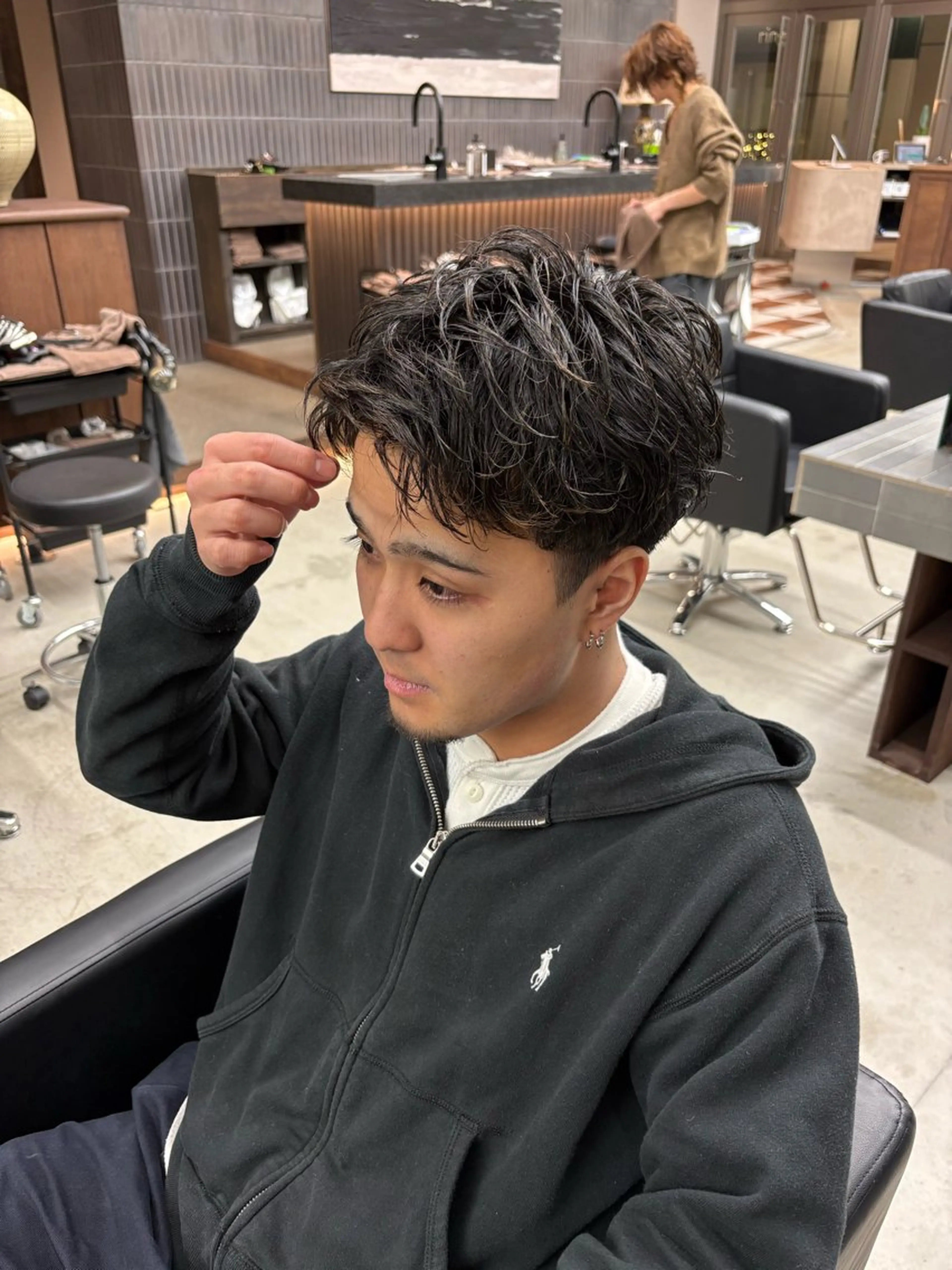 パーマ メンズ メンズパーマ メンズパーマ特化 sayoのヘアスタイル