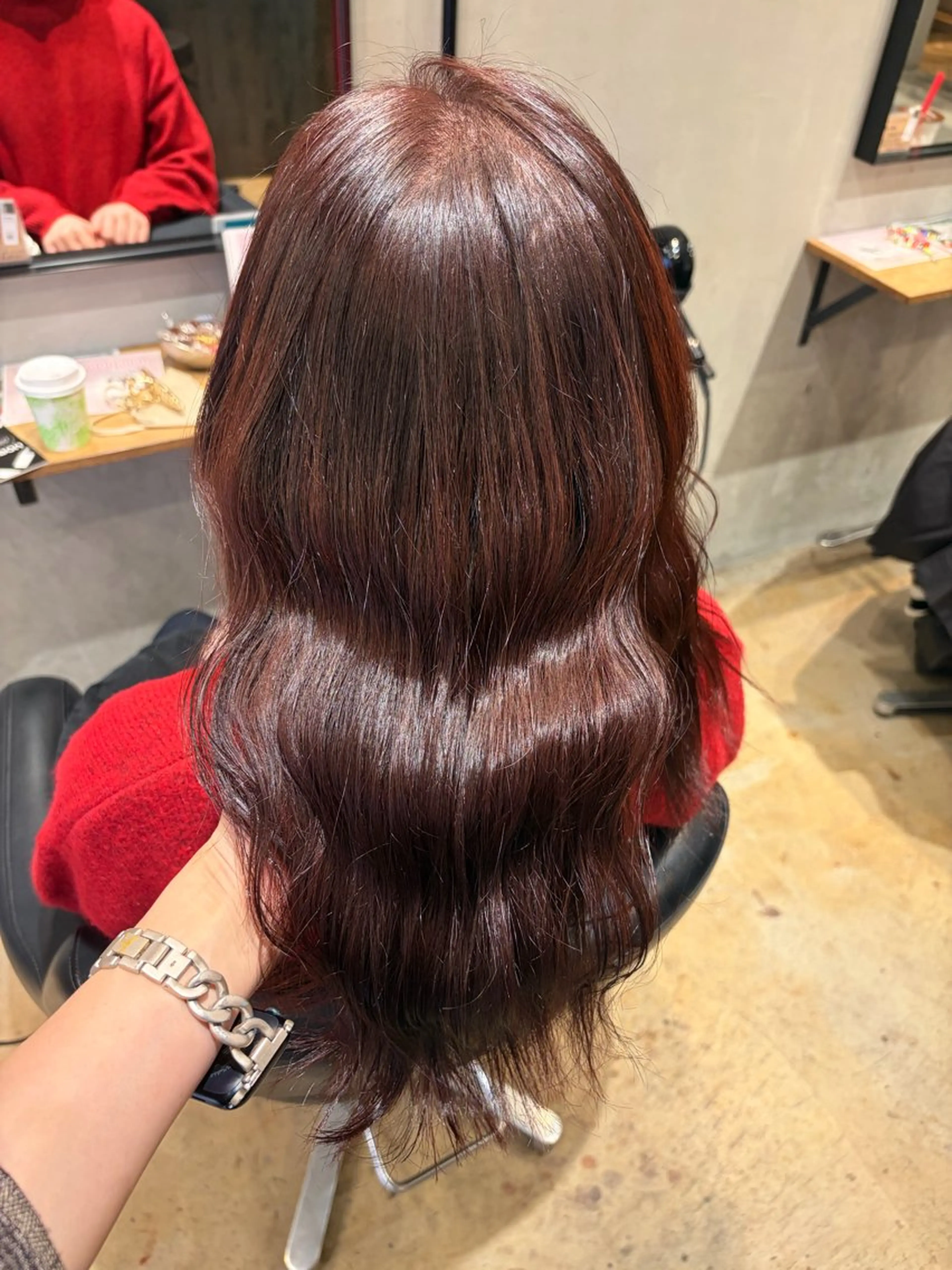 ミディアム カラー カット ヘアカラー トリートメント みわ/博多 ブリーチ/メンズヘアのヘアスタイル