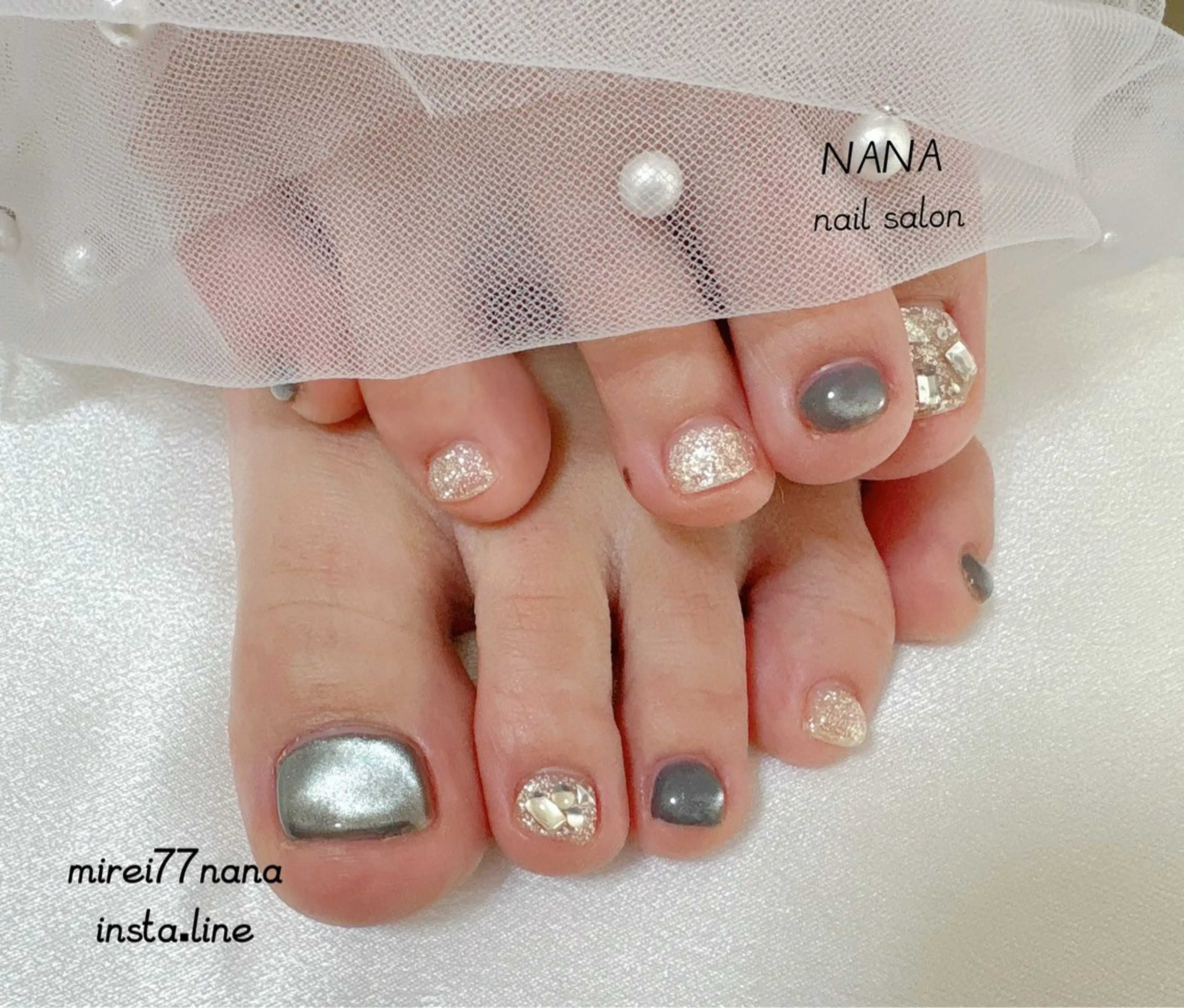 フットワンカラー　オフケア込み(2カラーまで)の写真