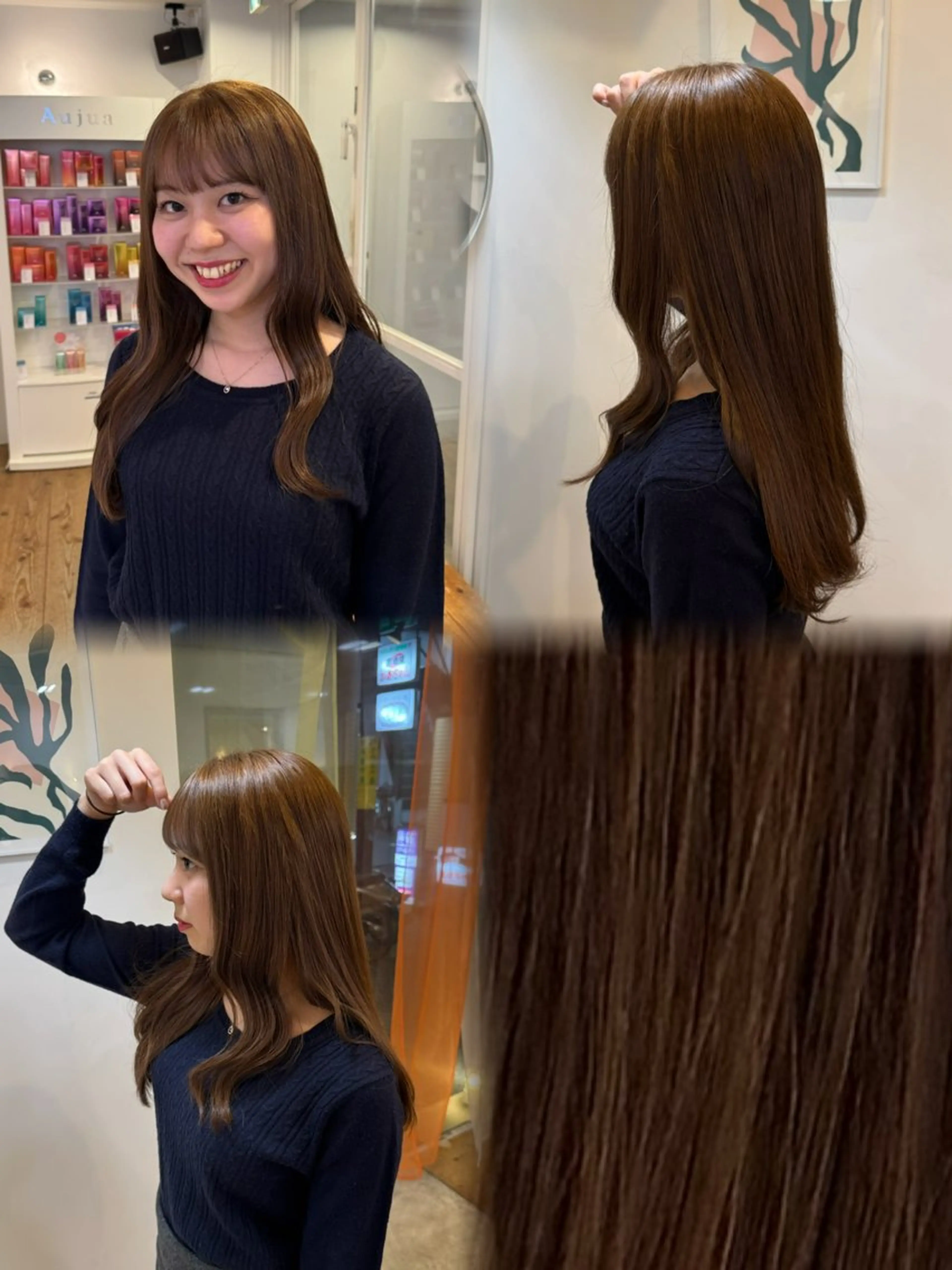 ロング カラー ベージュカラー ブリーチ ブリーチなしカラー ヘアカラー 【YARD.】橋本 稀乃のヘアスタイル