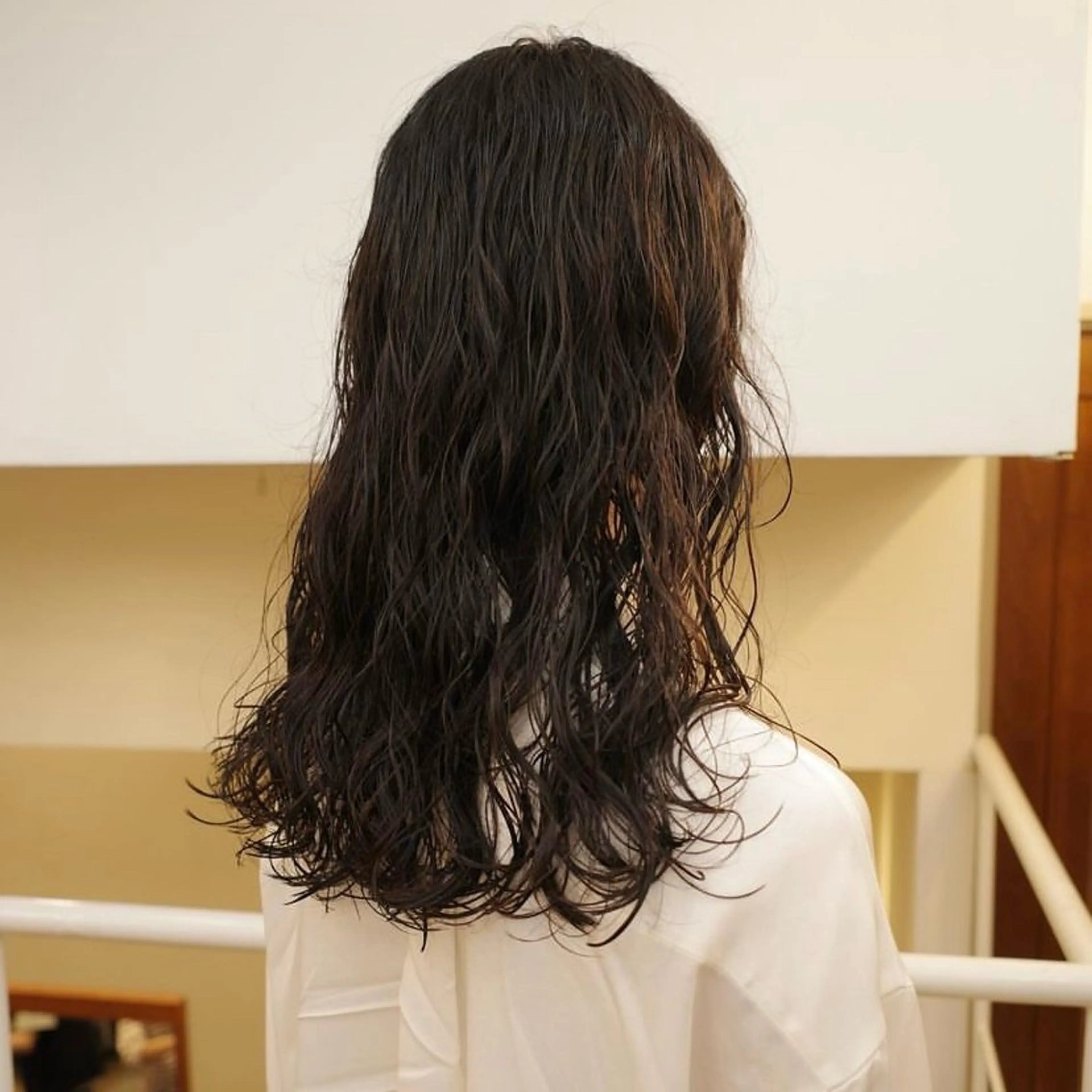 ロング パーマ 縮毛矯正 似合わせパーマ 🪷なりたりみのヘアスタイル