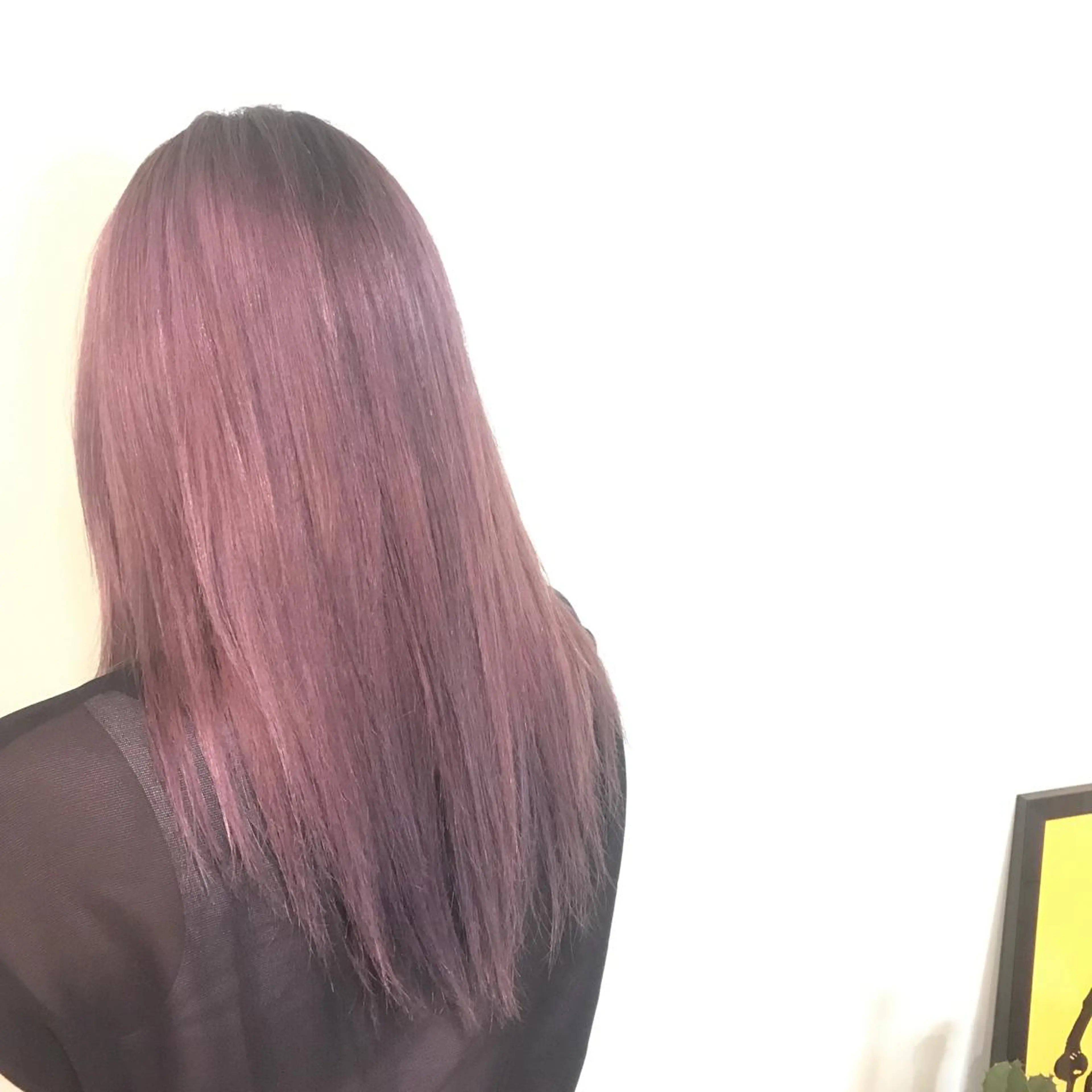 ロング パープルカラー 山形酸性ストレート 古川✂︎のヘアスタイル
