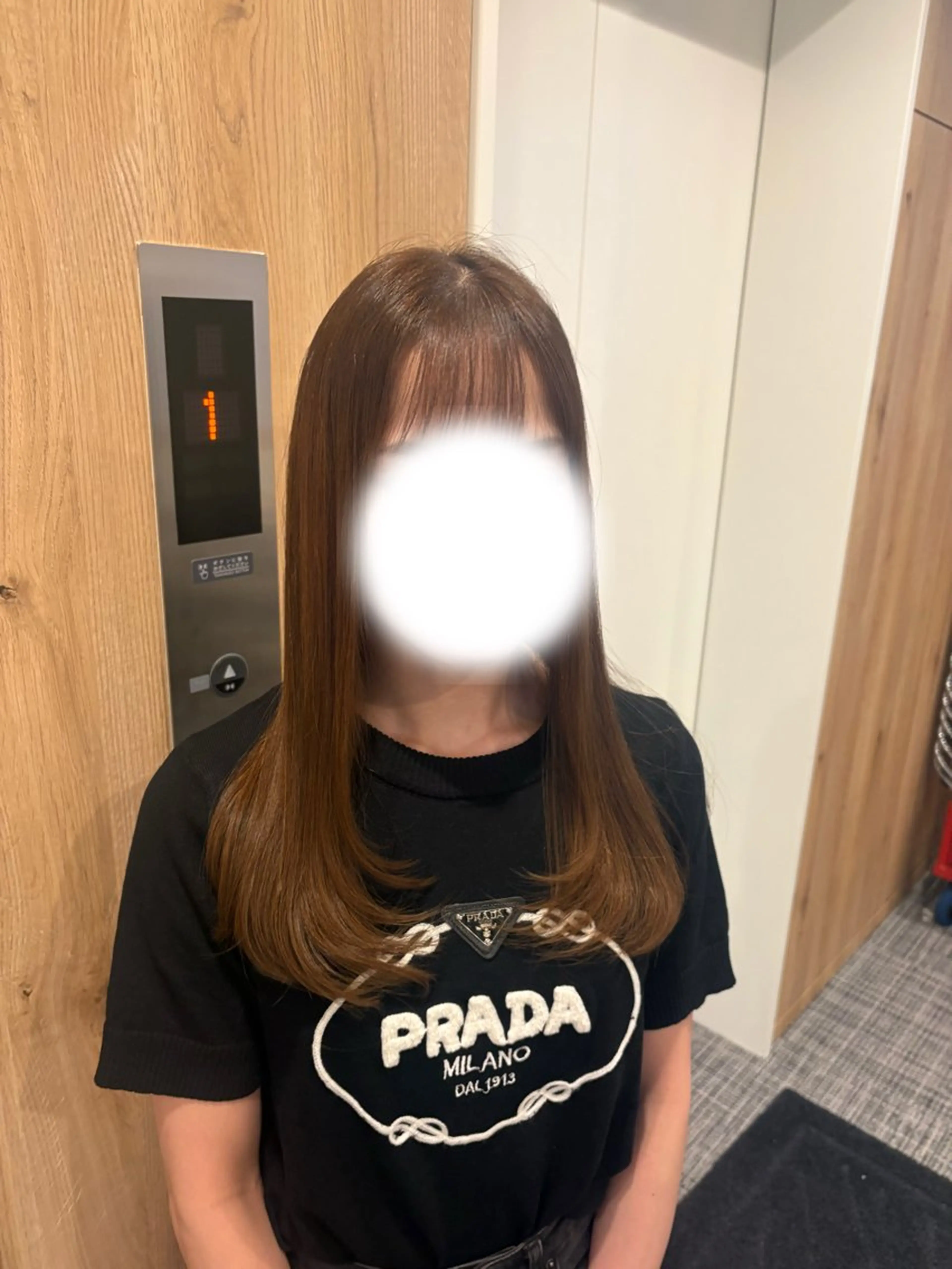 ロング レイヤーカット Laffin. 喜永のヘアスタイル