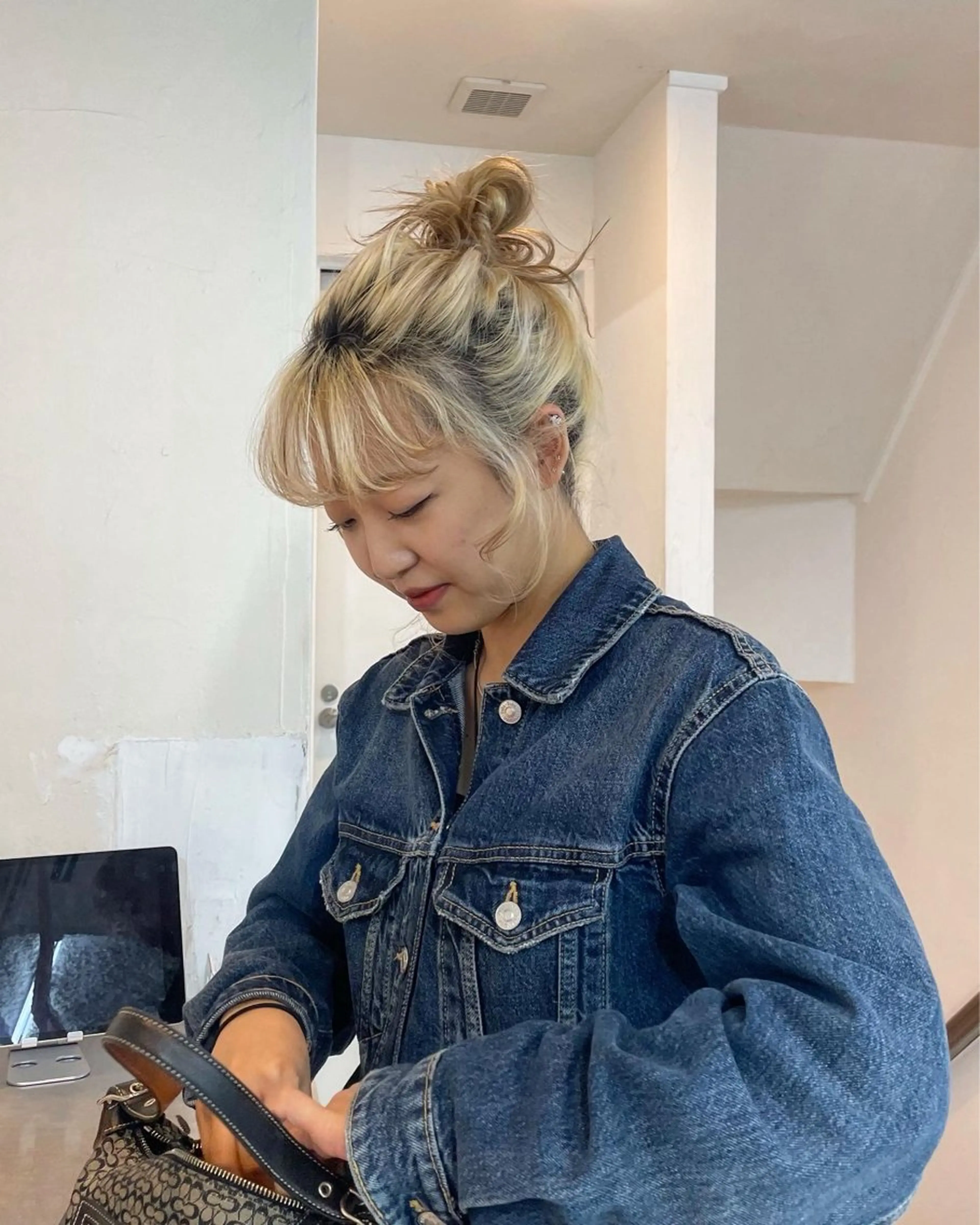 ミディアム カラー ヘアアレンジ 🦠デザインカラー/ 魚瀬あおい🦠のヘアスタイル