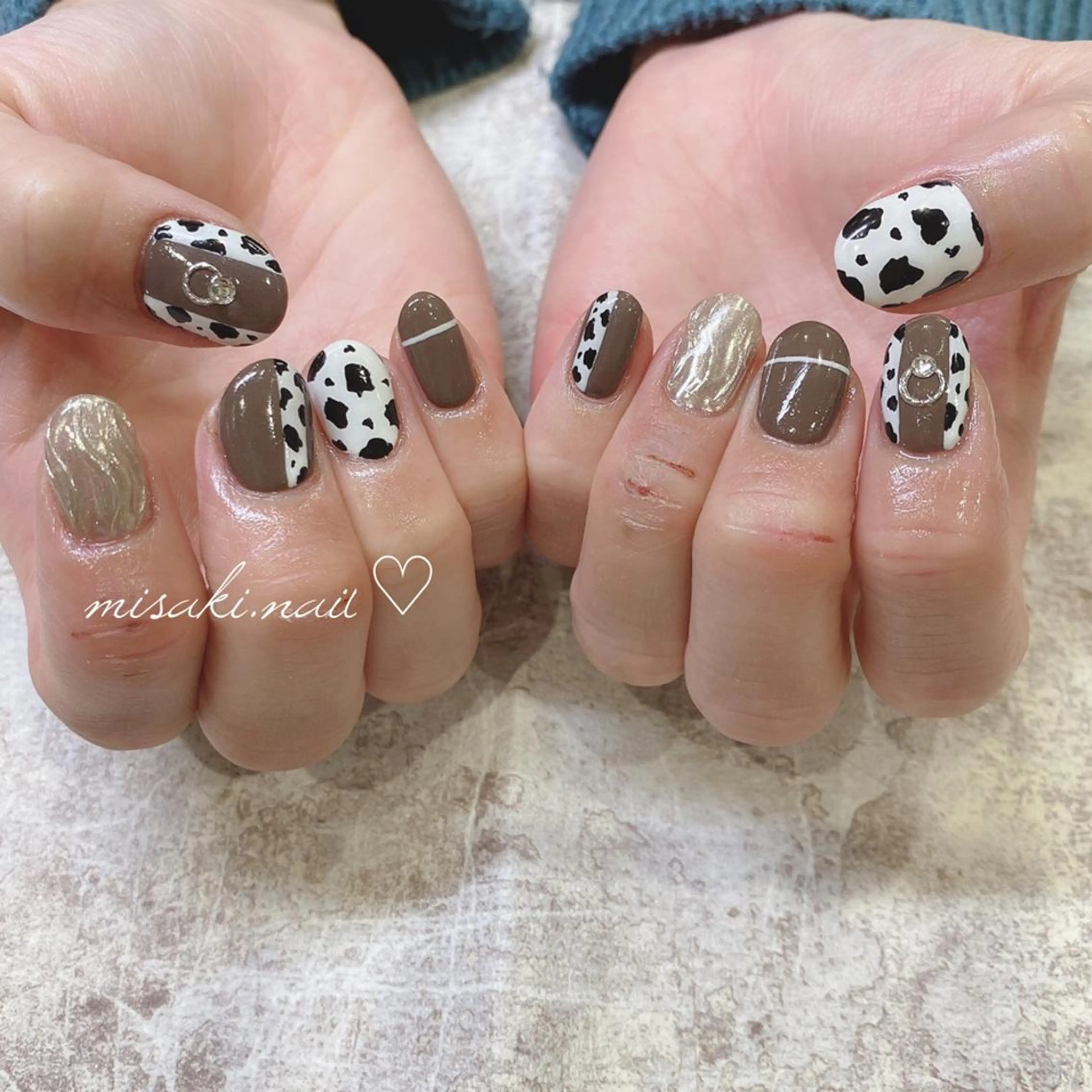 ネイル 韓国ネイル ワンホンネイル ハンドネイル nailsalon miinailsのネイルデザイン