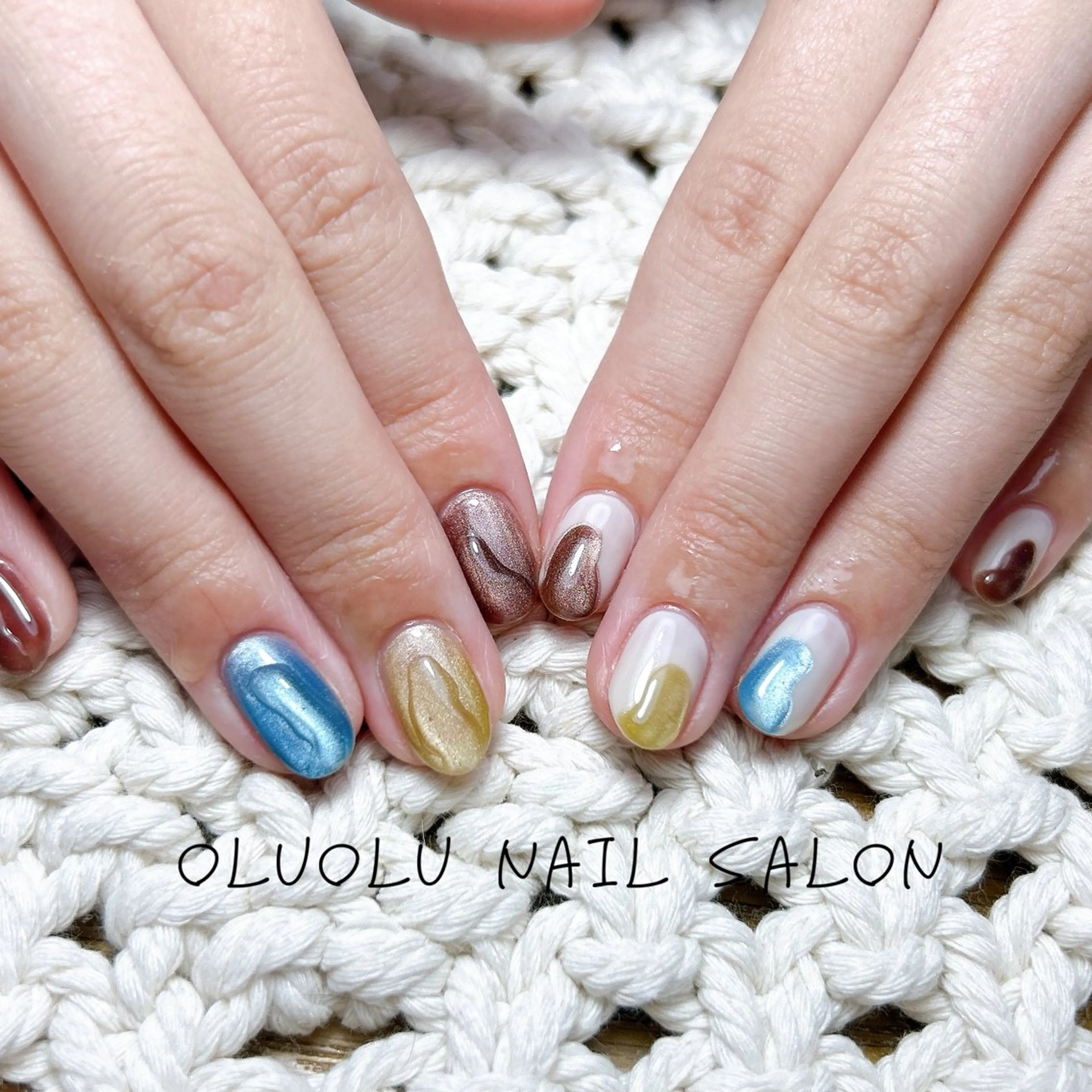 ネイル マグネットネイル oluolu nailsalonのネイルデザイン