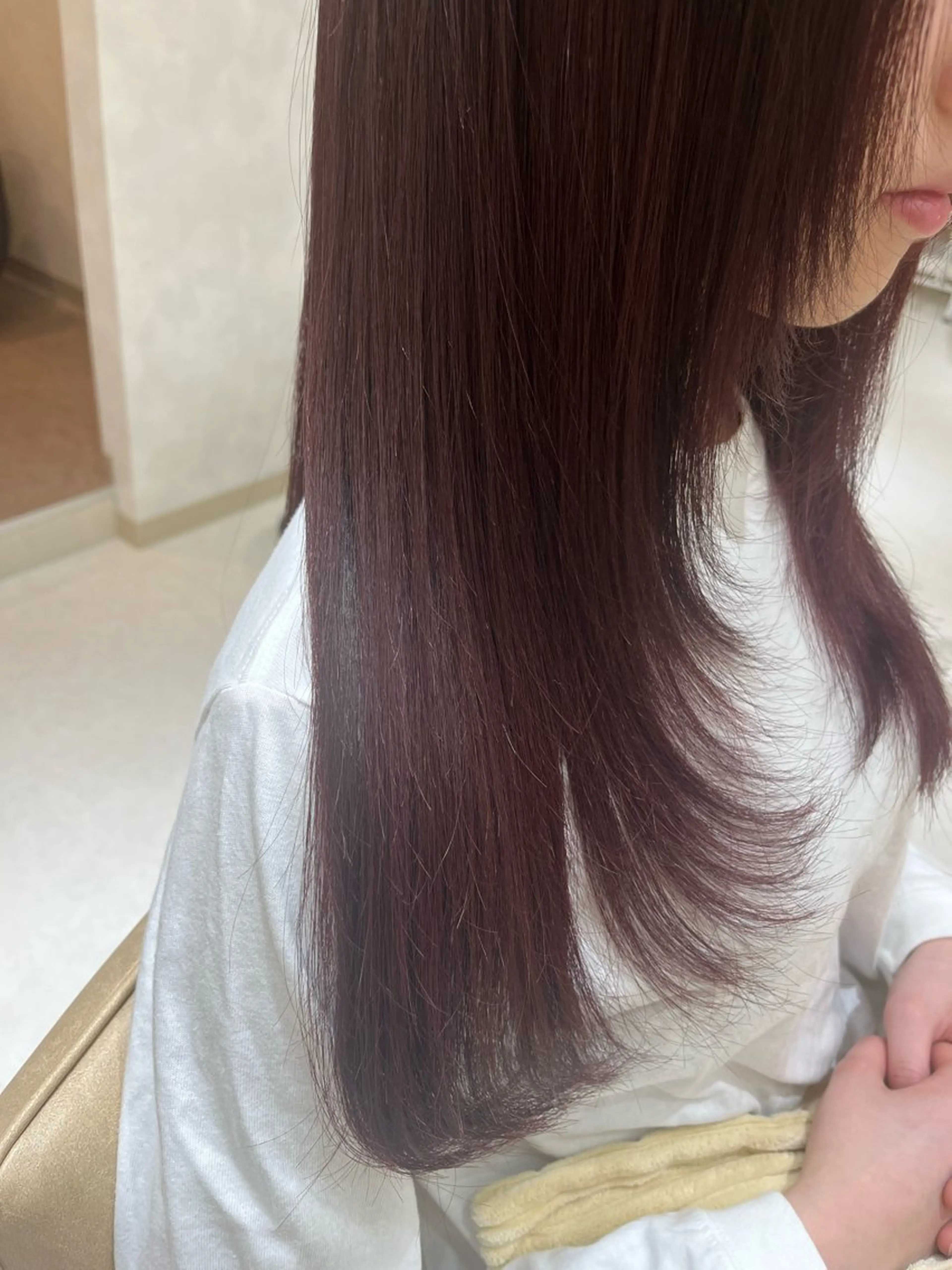 ロング カット ヘアカラー トリートメント nao🎀zina 透明感/艶髪のヘアスタイル