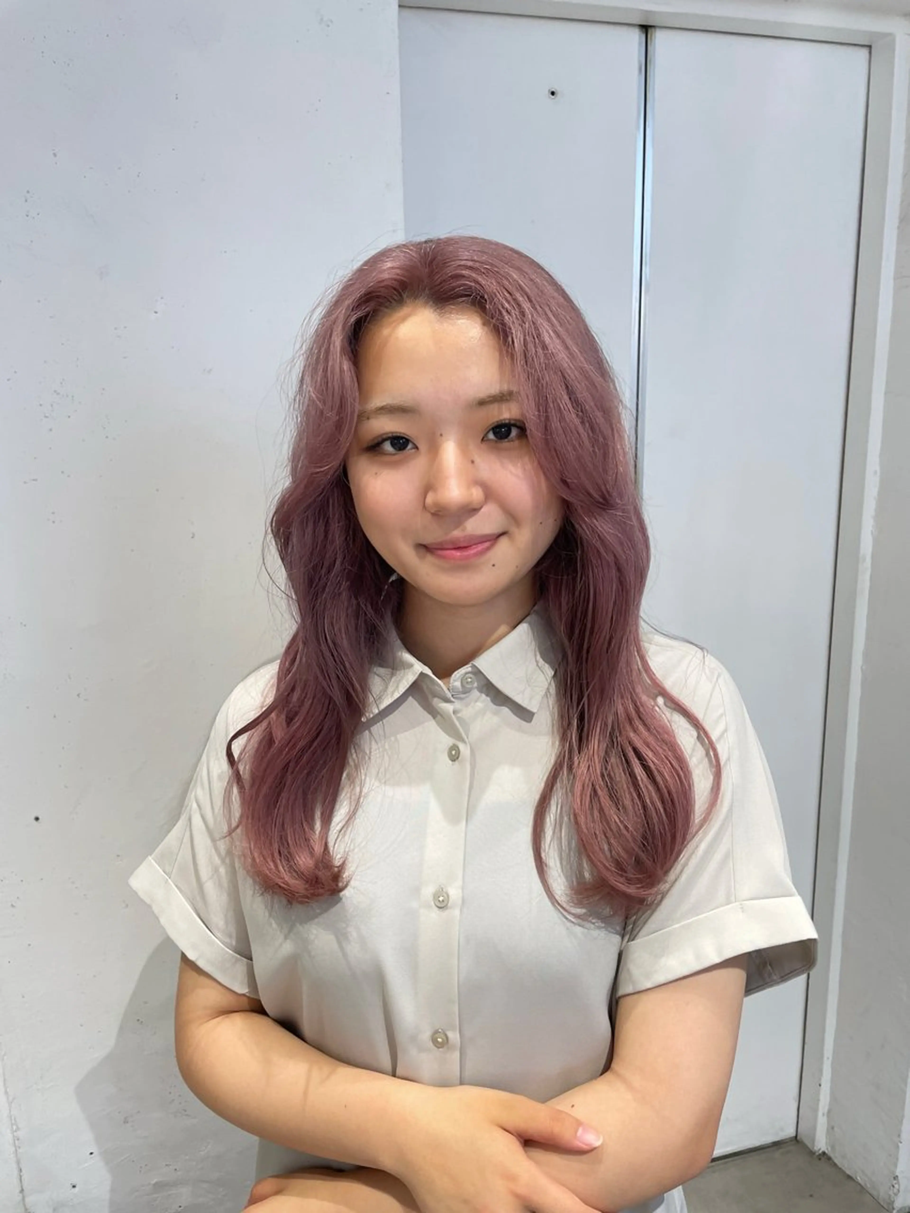 カラー ヘアカラー 韓国ヘア/グレージュ kanako🤍🫧のヘアスタイル