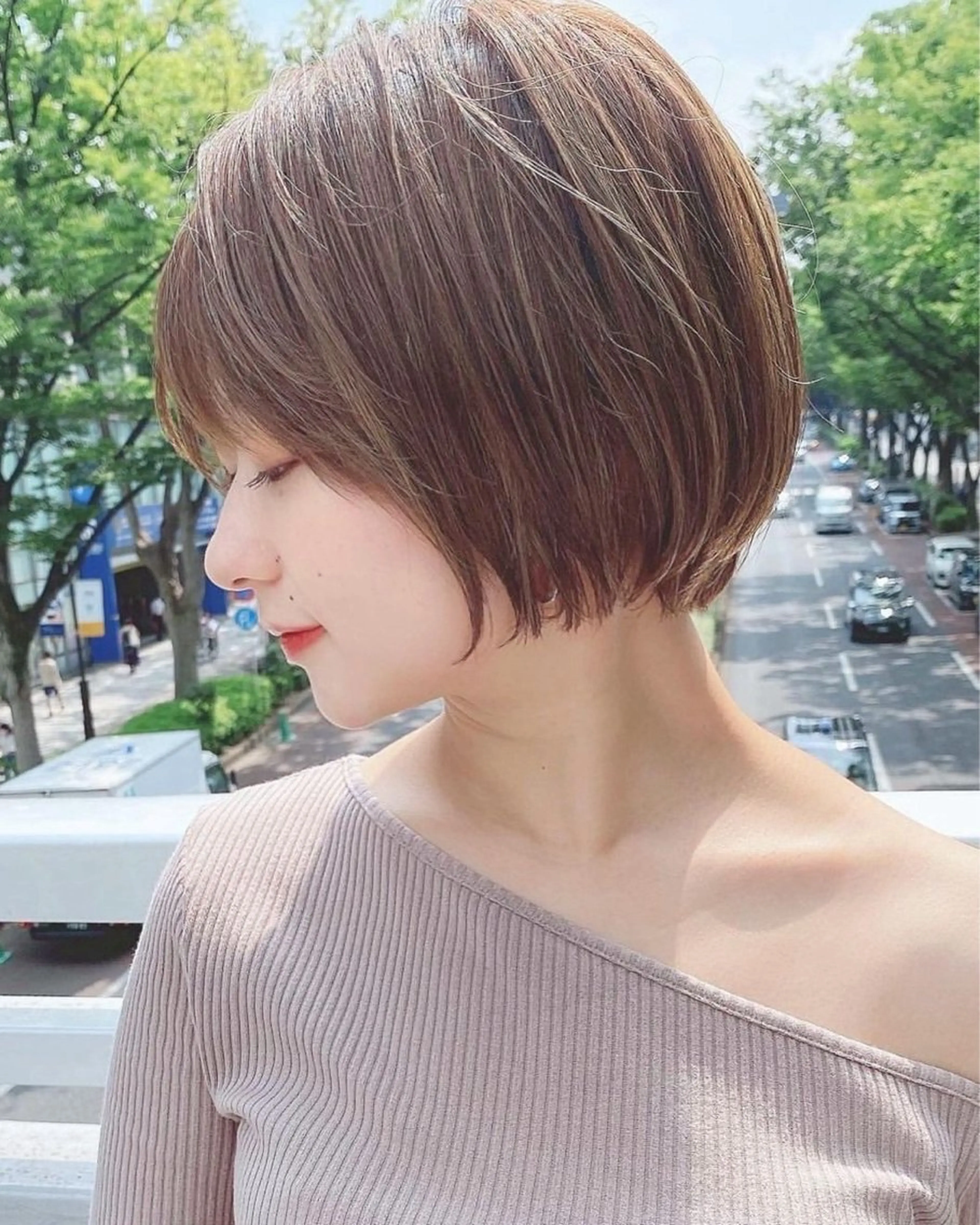 ショート カラー ボブ ショートヘア ヘアカラー sand Nagoya所属・石川 航のヘアスタイル