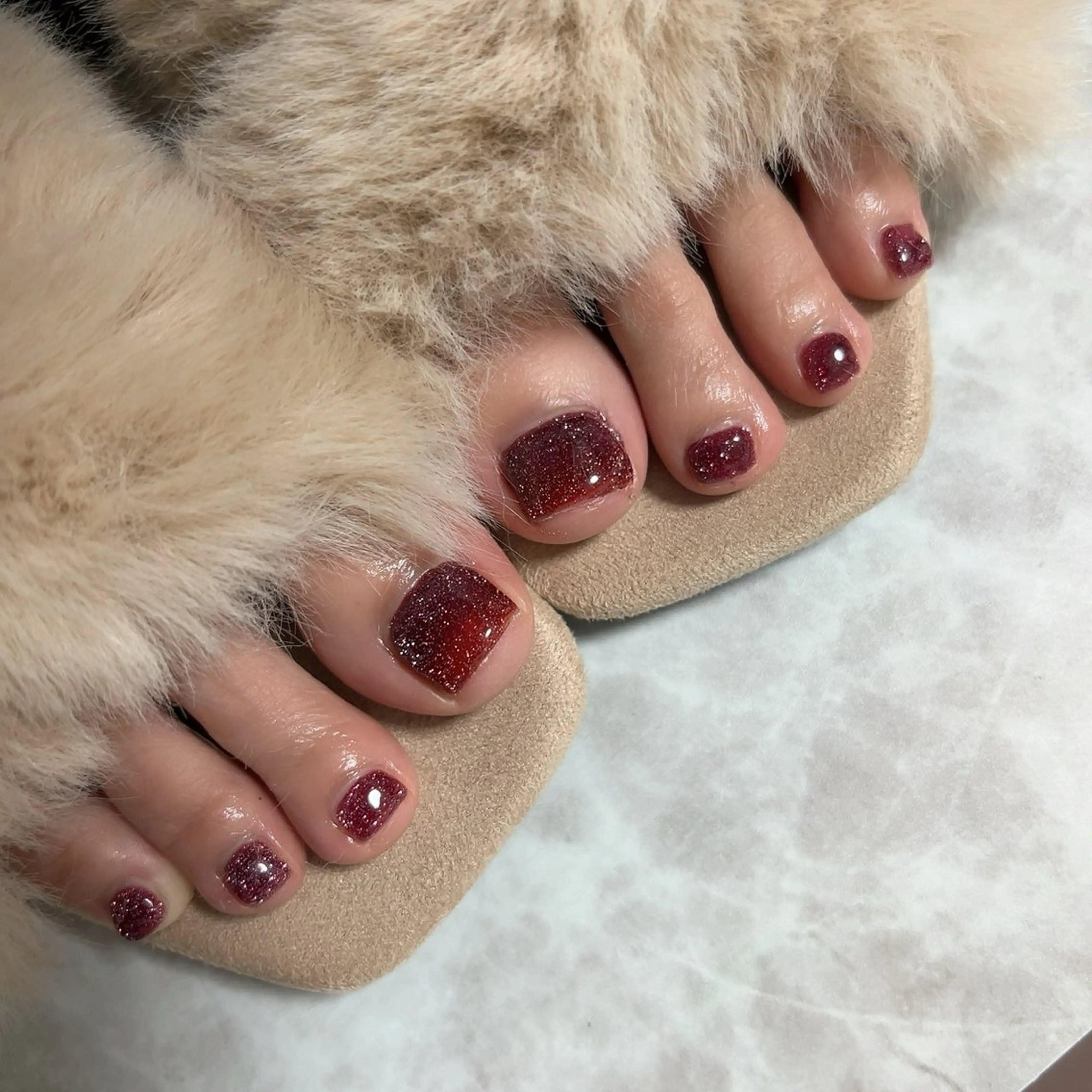 フットネイルワンカラー[オフ込み][オフなし]の写真