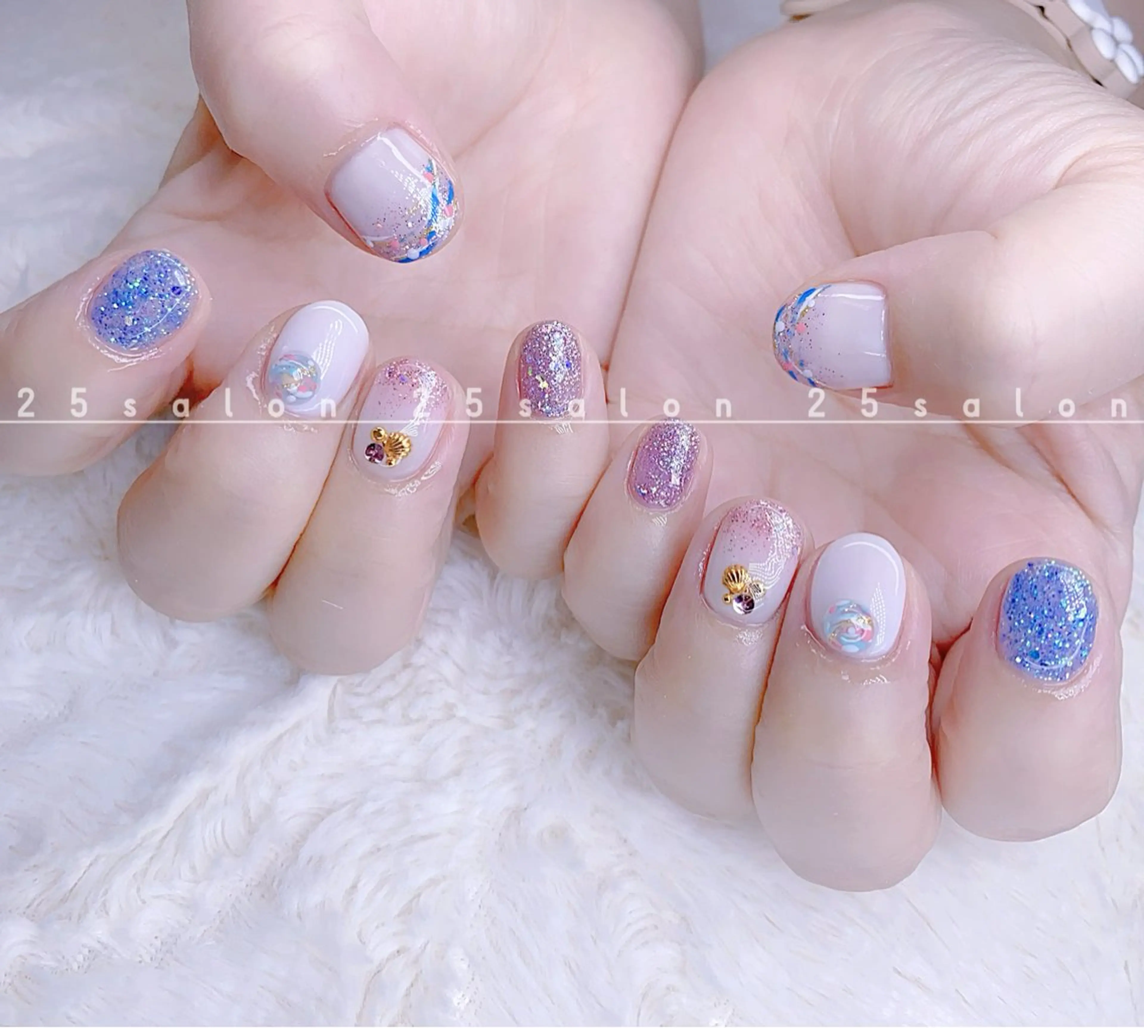 ネイル ジェルネイル 韓国ネイル ニュアンスネイル パラジェル ワンホンネイル 2 5のマツエク・マツパデザイン