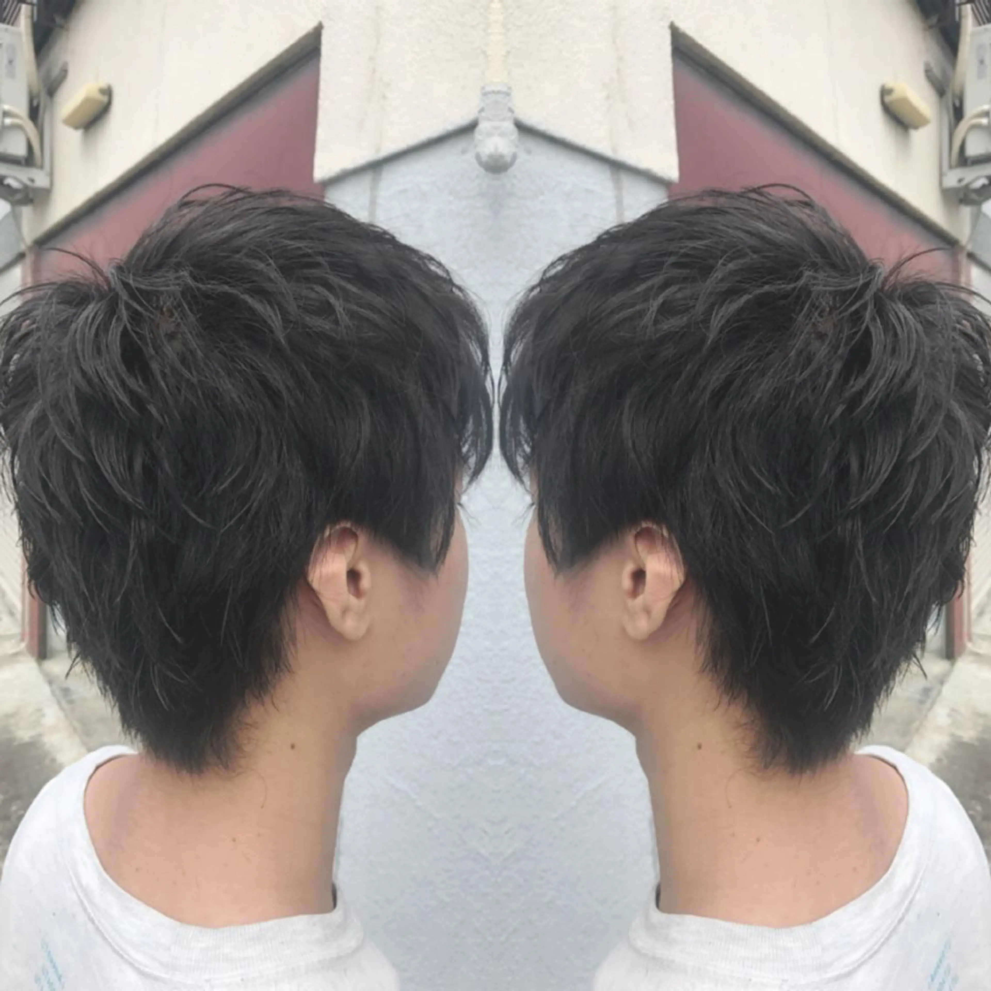 ショート パーマ メンズ 重政 和樹のヘアスタイル