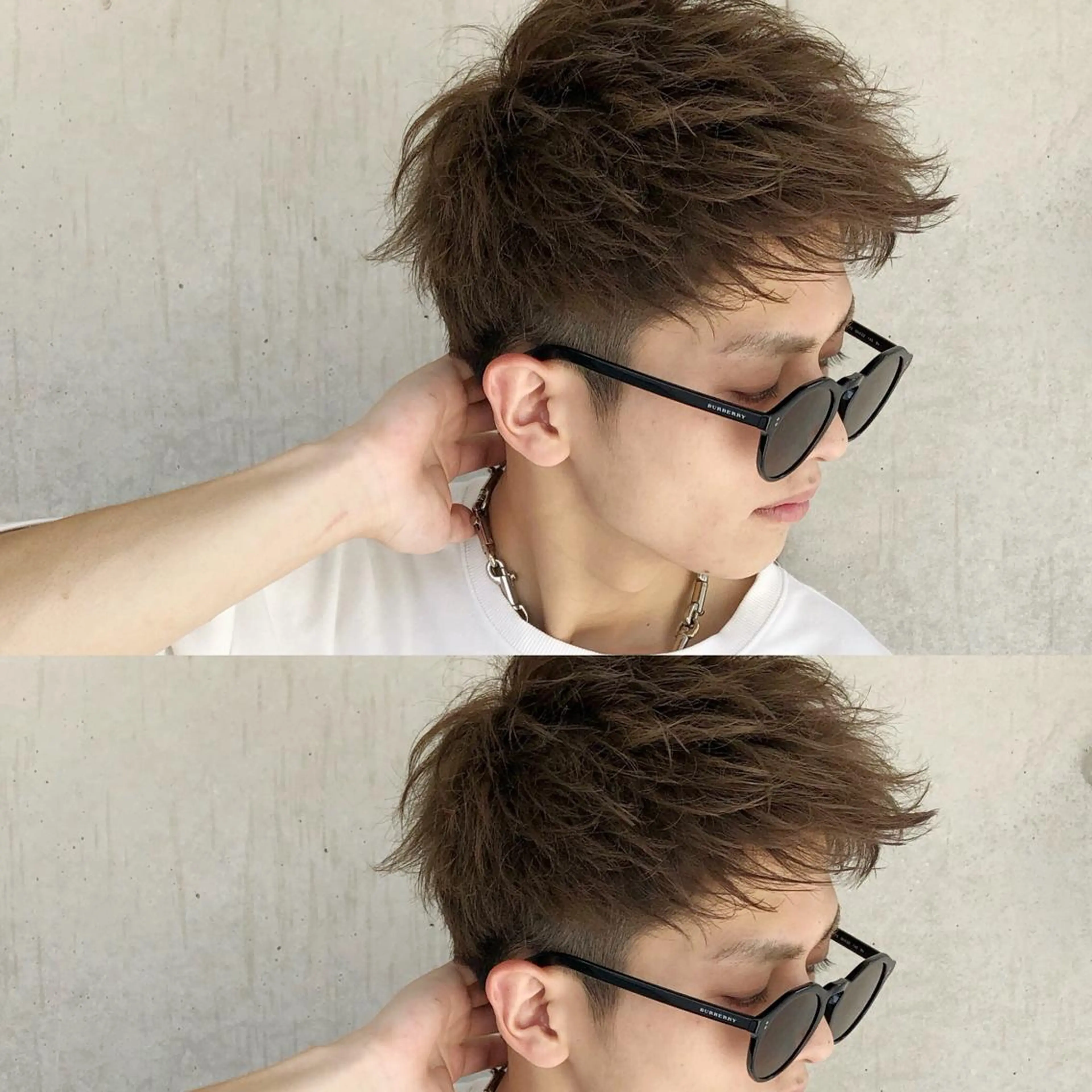 カラー メンズ BABY 艶髪暗髪ヘア💖達人のヘアスタイル