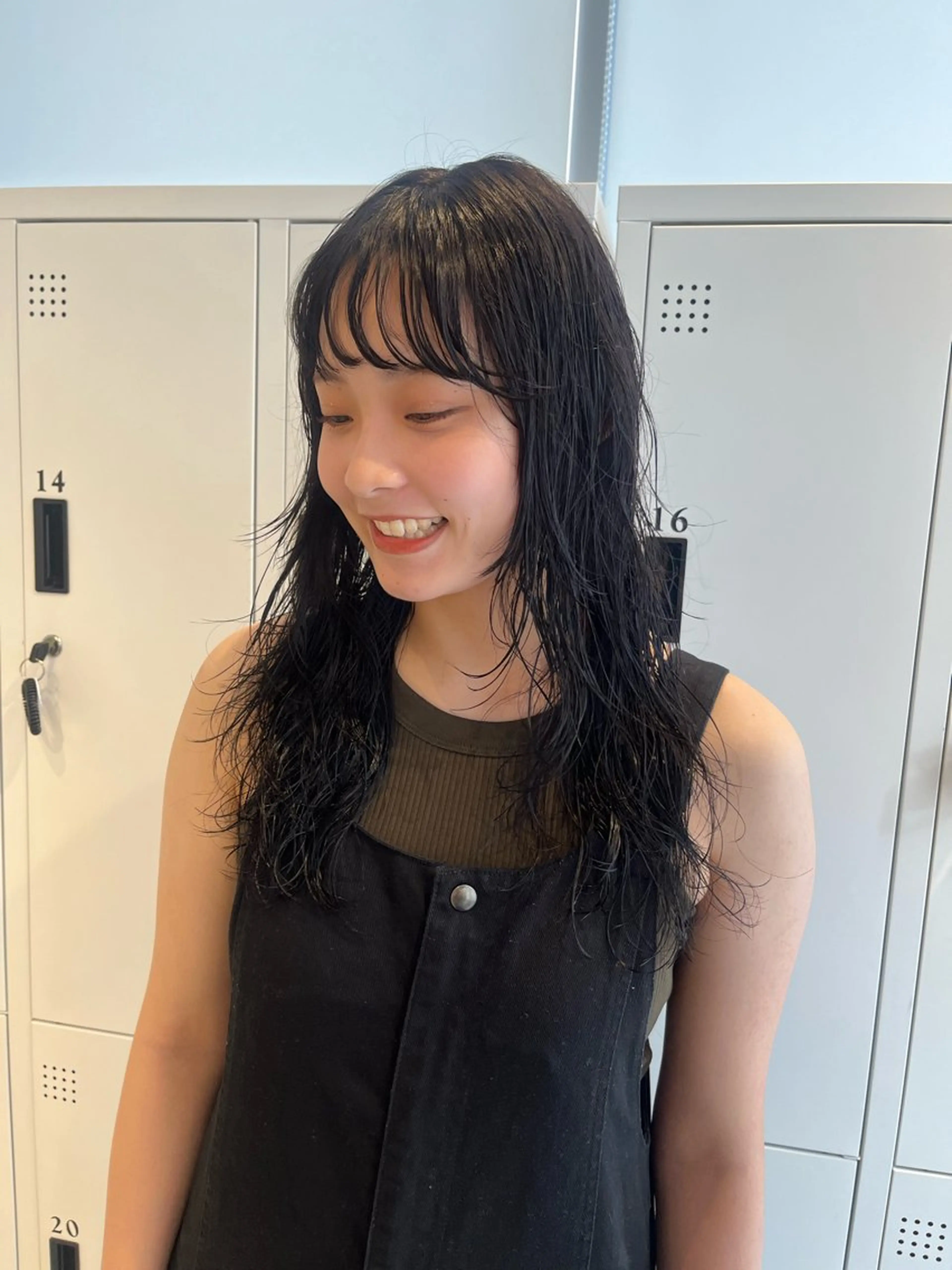 セミロング パーマ カット パーマ トリートメント ボブ/ベージュ/ パーマ🪿近森ゆいのヘアスタイル