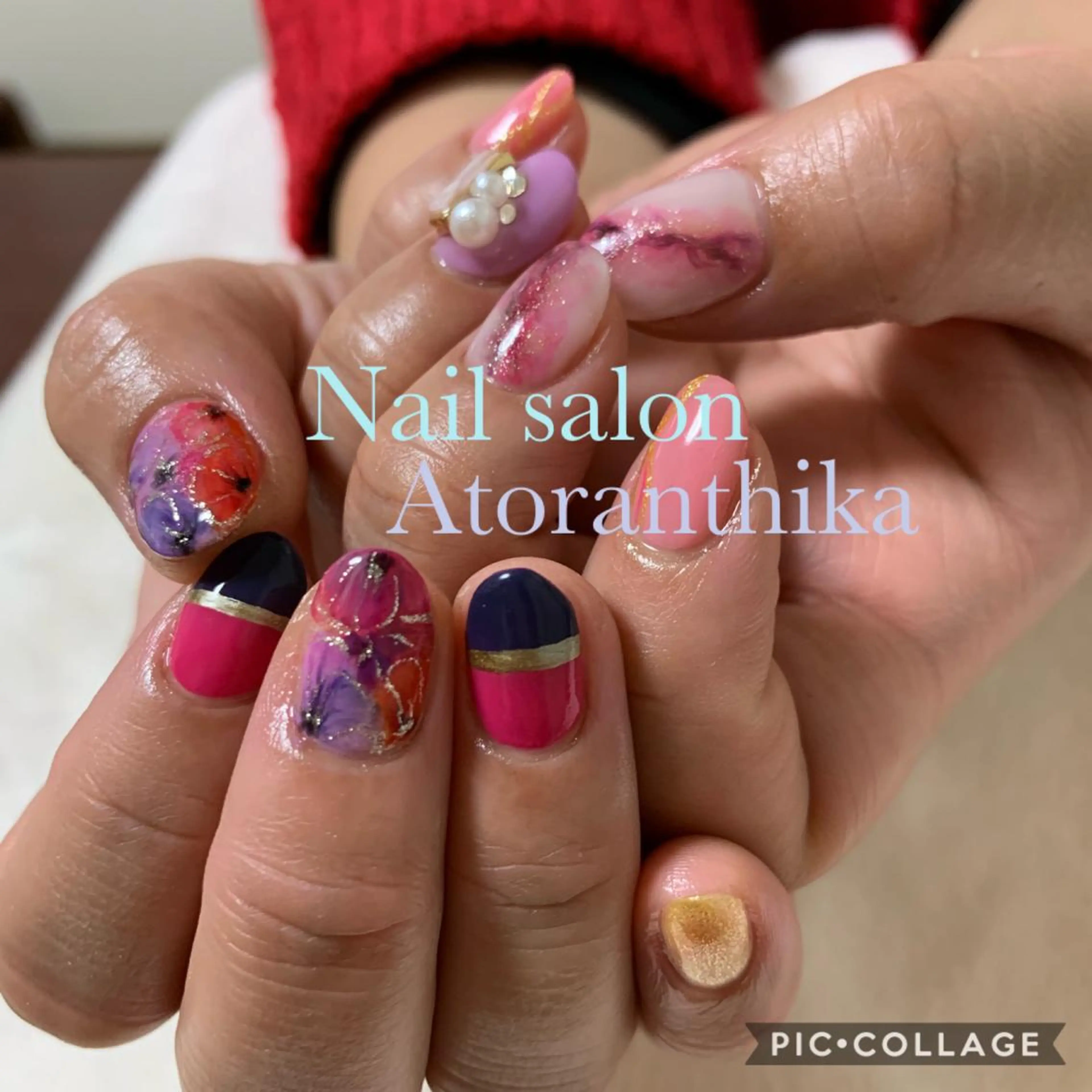 ネイル ハンドネイル Nail salon ✩ ｱﾄﾗﾝﾃｨｶのネイルデザイン