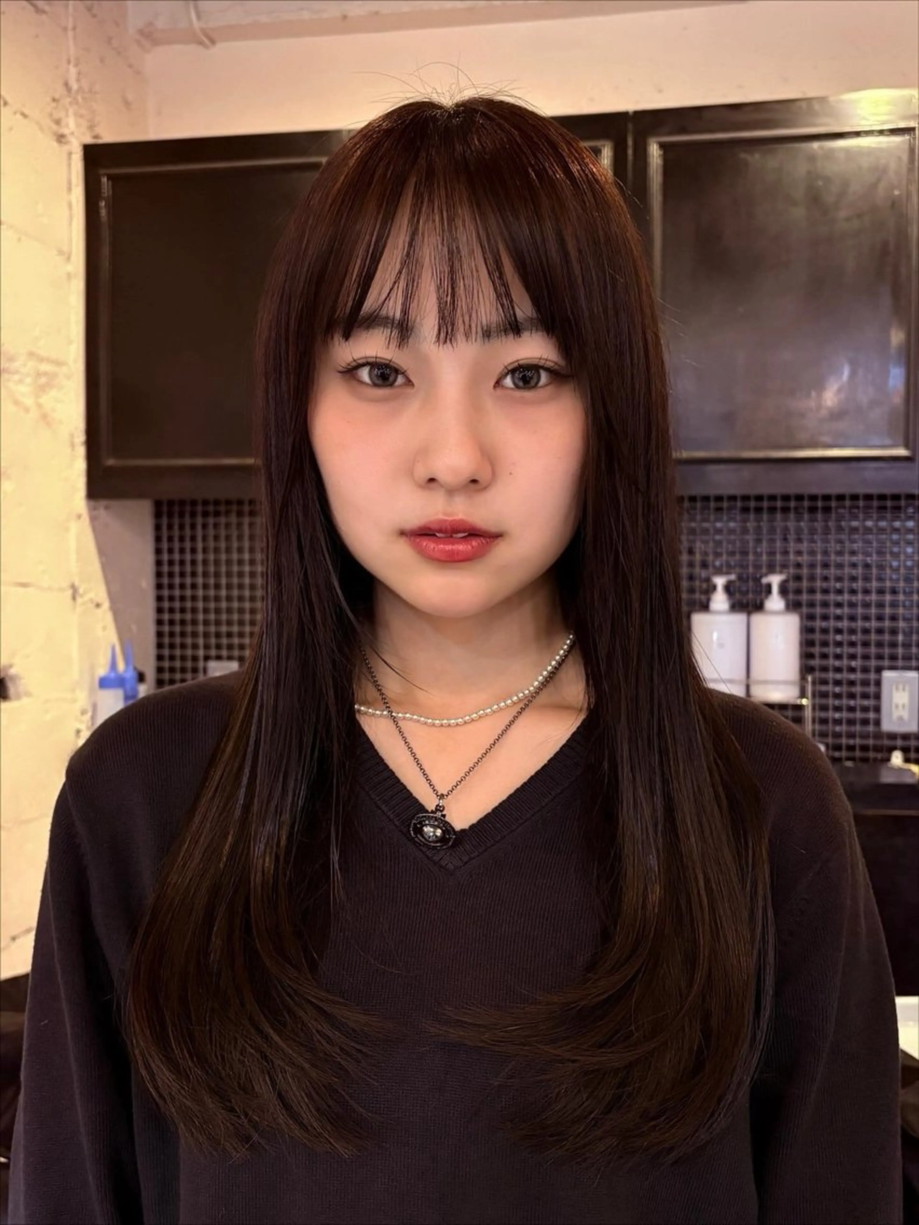 ロング カット トリートメント レディースカット🎀 NANAHAのヘアスタイル